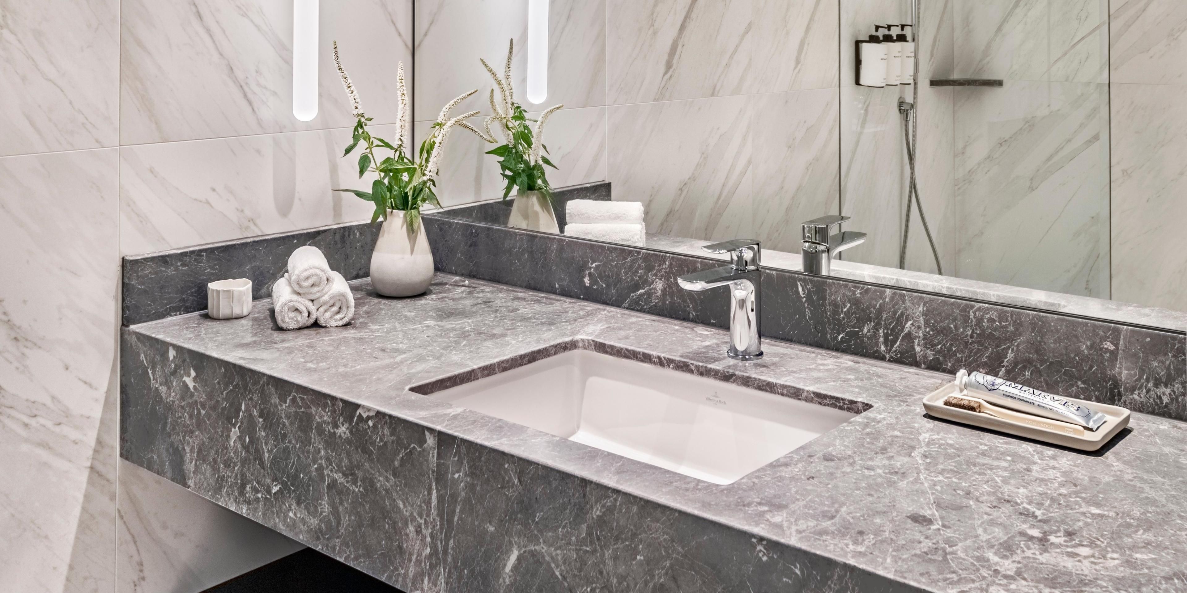 Marble bathroom