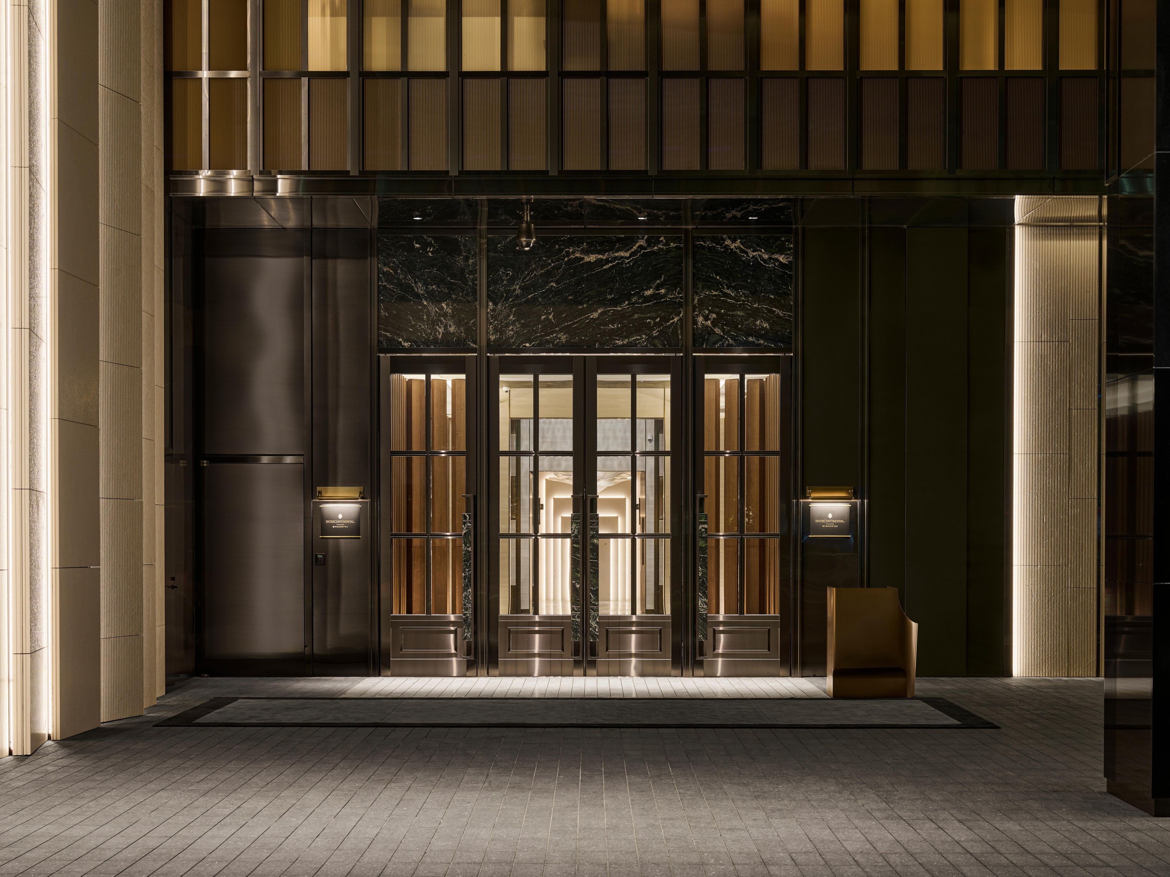 Hotel Entrance - Night View