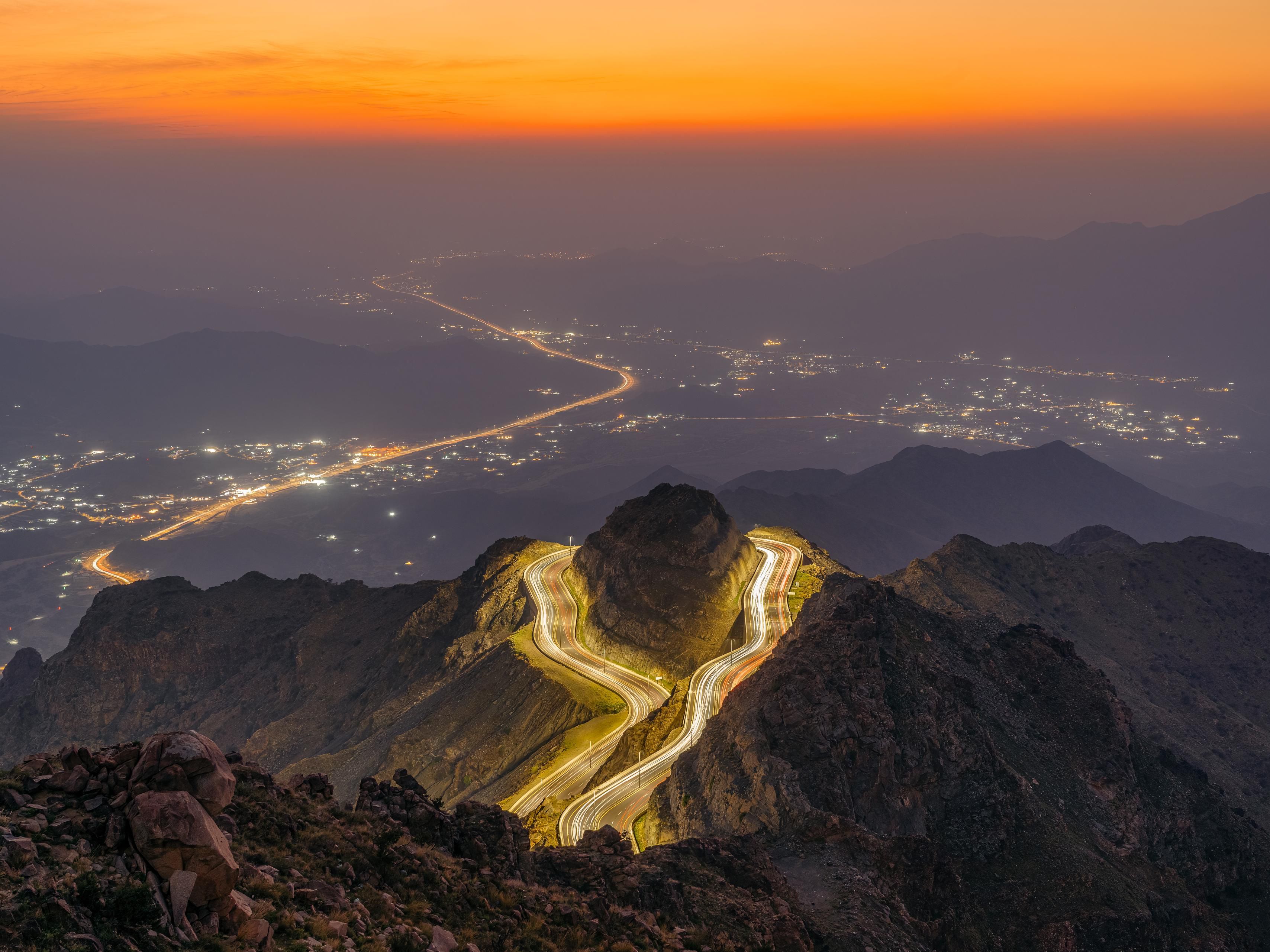 Captivating view from Al Hada, Taif, offering nature's beauty