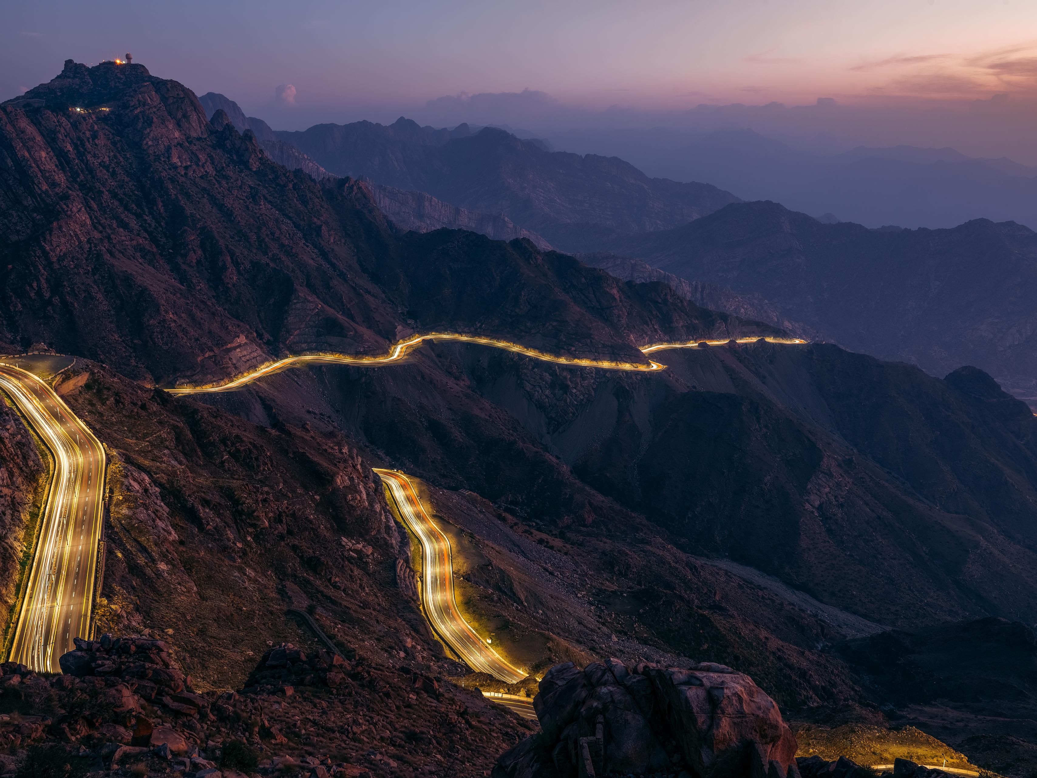 Captivating view from Al Hada, Taif, offering nature's beauty