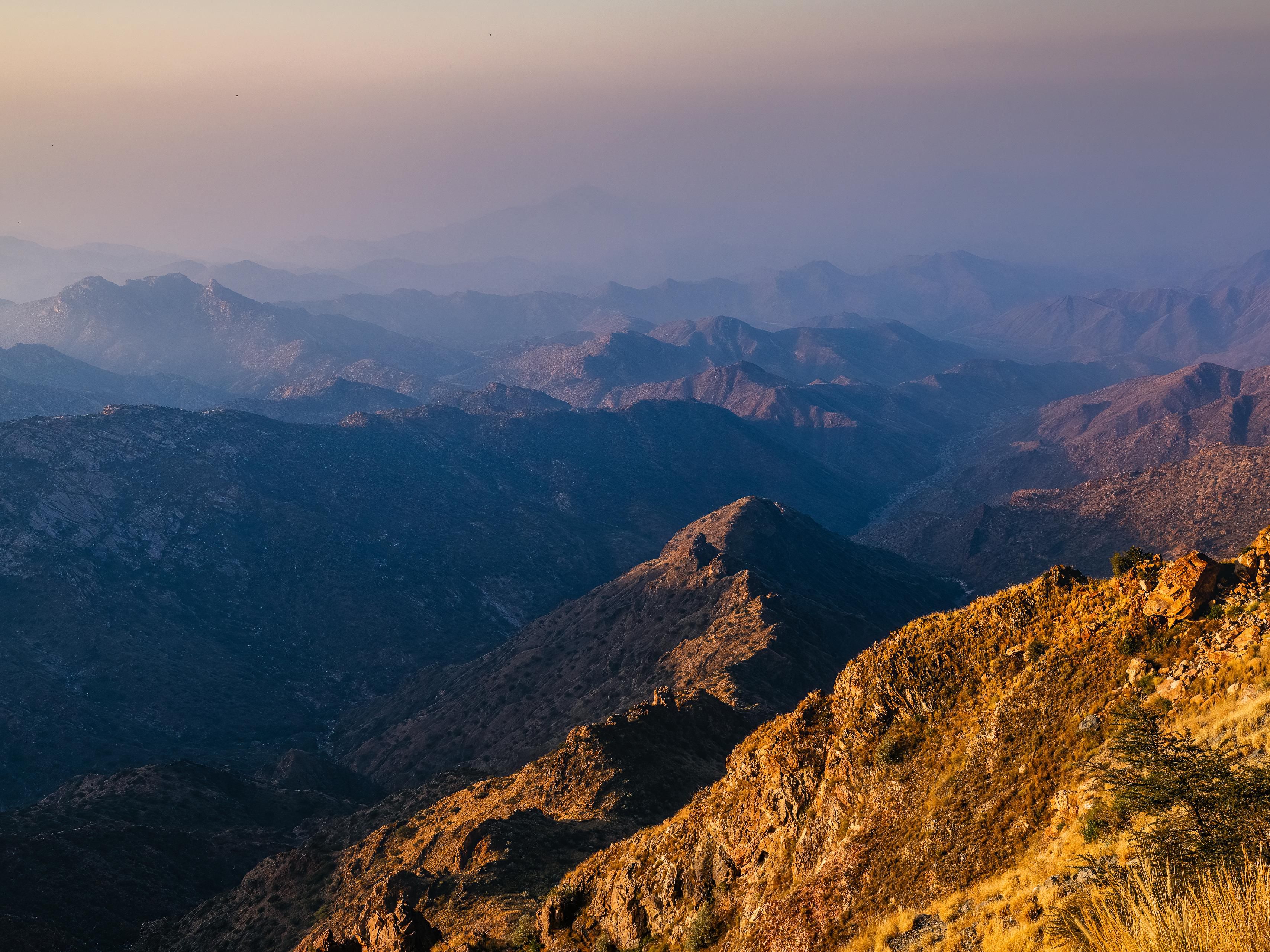 Stunning view from Al Shafa Mountain in Taif, nature at its best