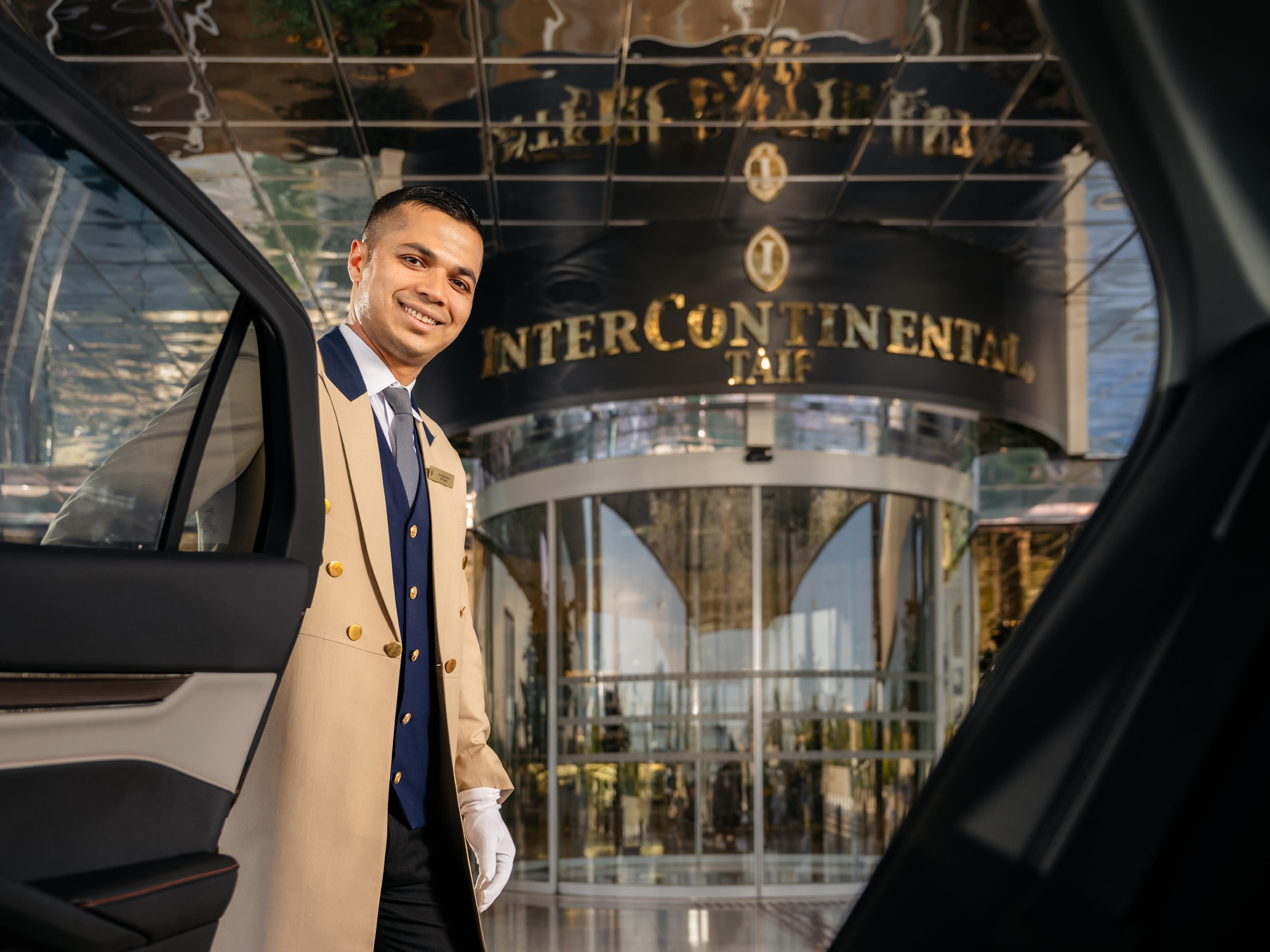 Warm concierge welcome at InterContinental Taif for a great stay