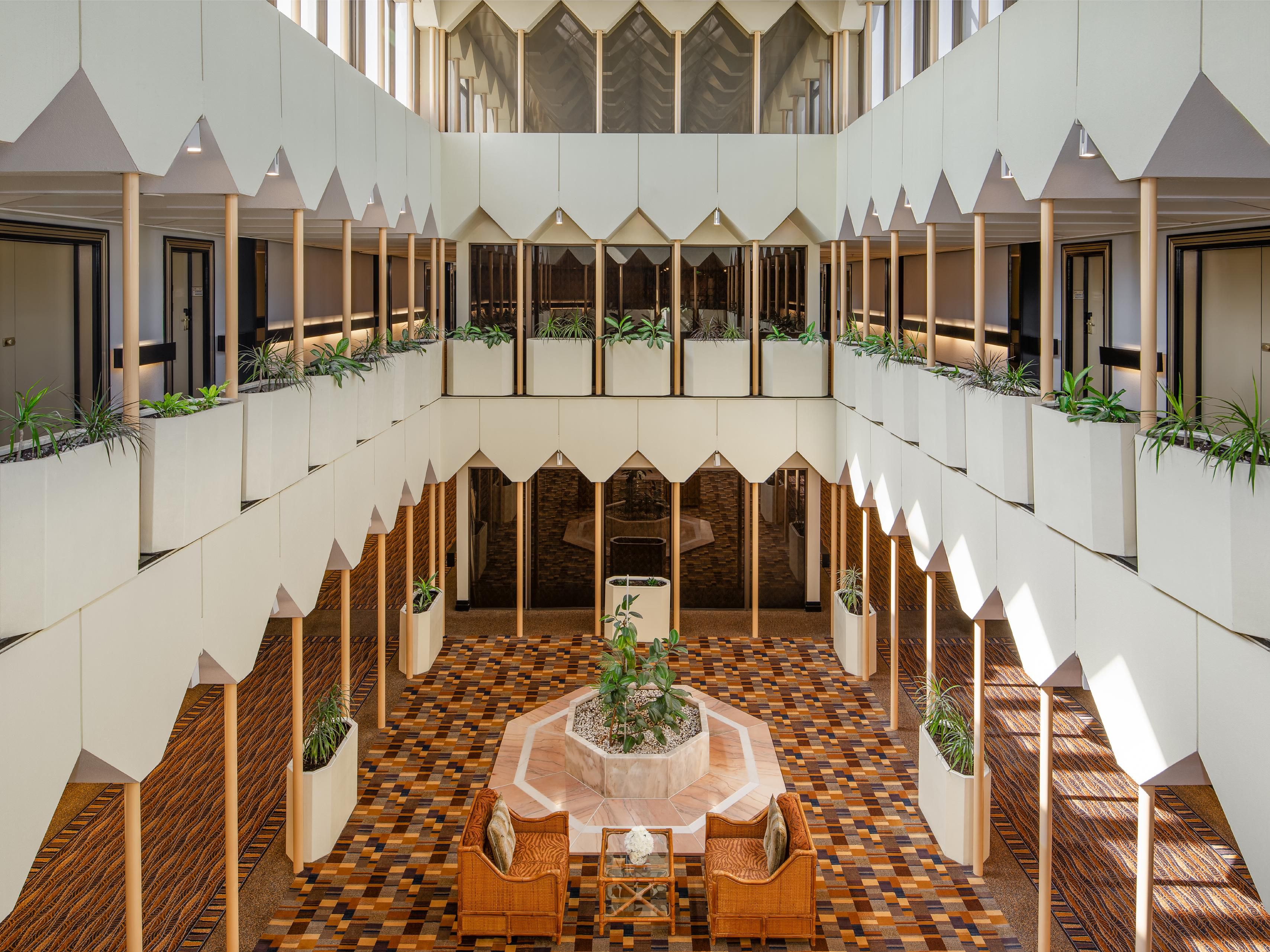 Elegant room corridor at InterContinental Taif, a walk of luxury