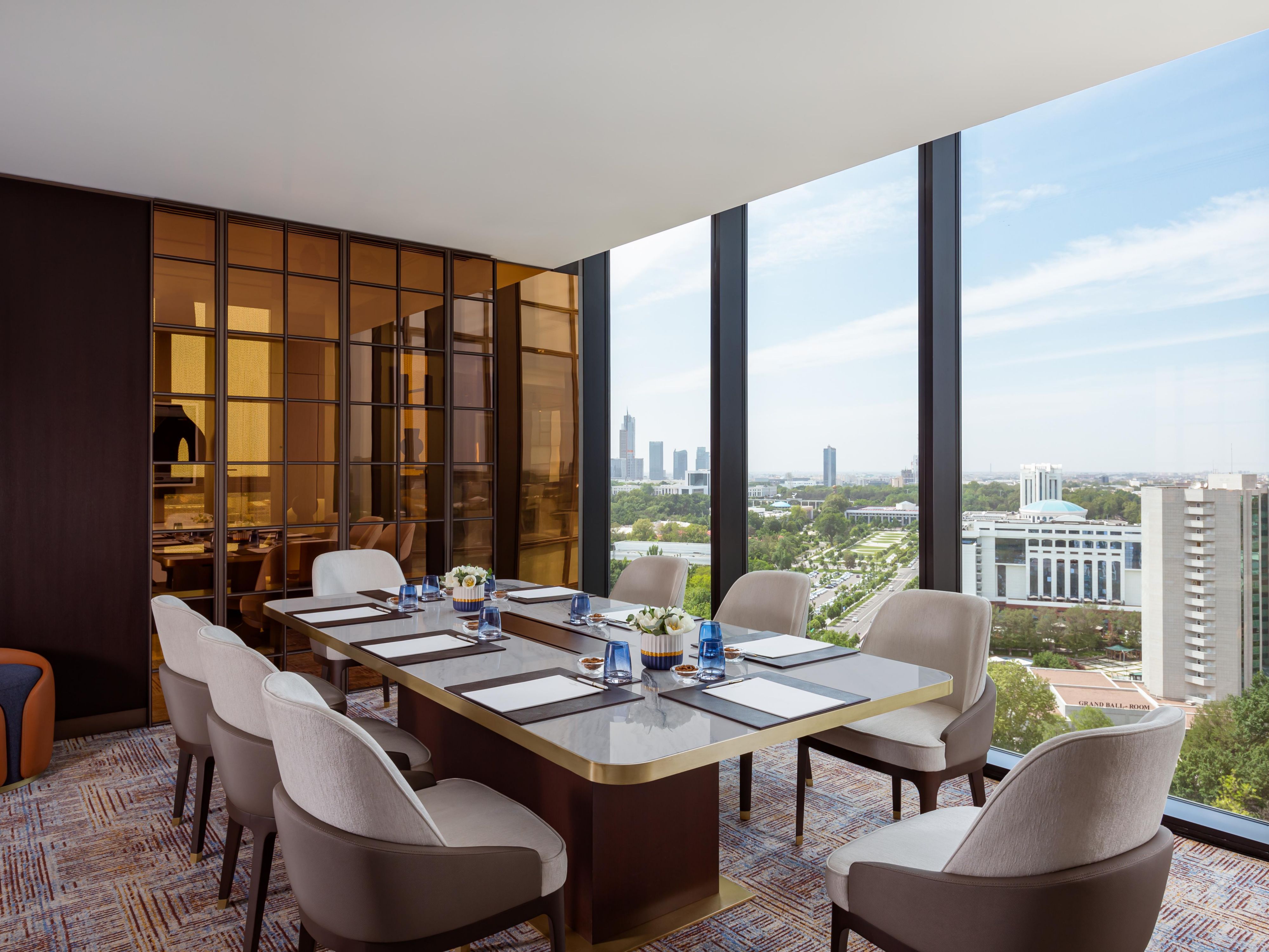 For executive meetings, enjoy the Boardroom on the 11th floor.