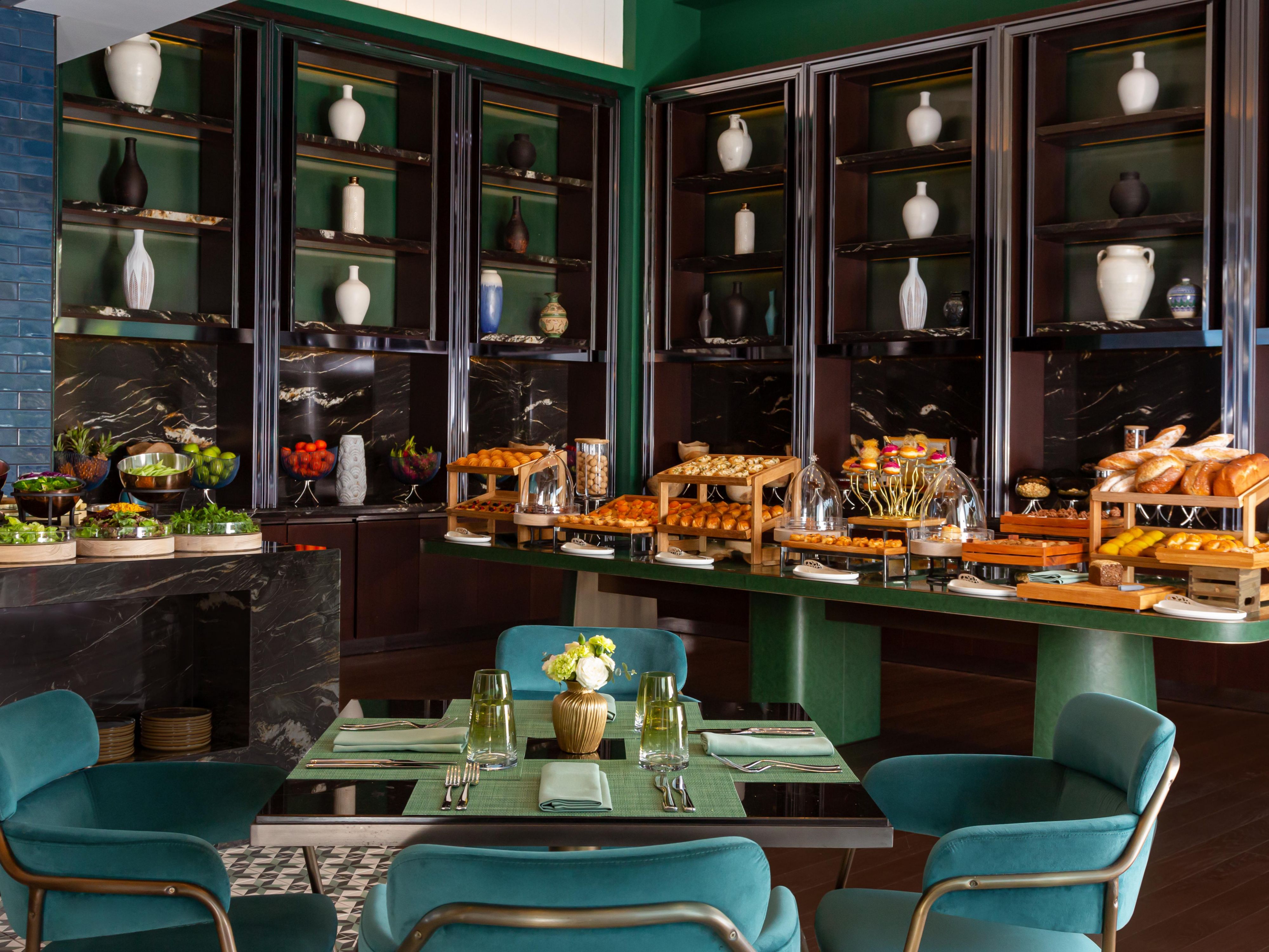 Start the morning with a delightful breakfast buffet at No'mad.