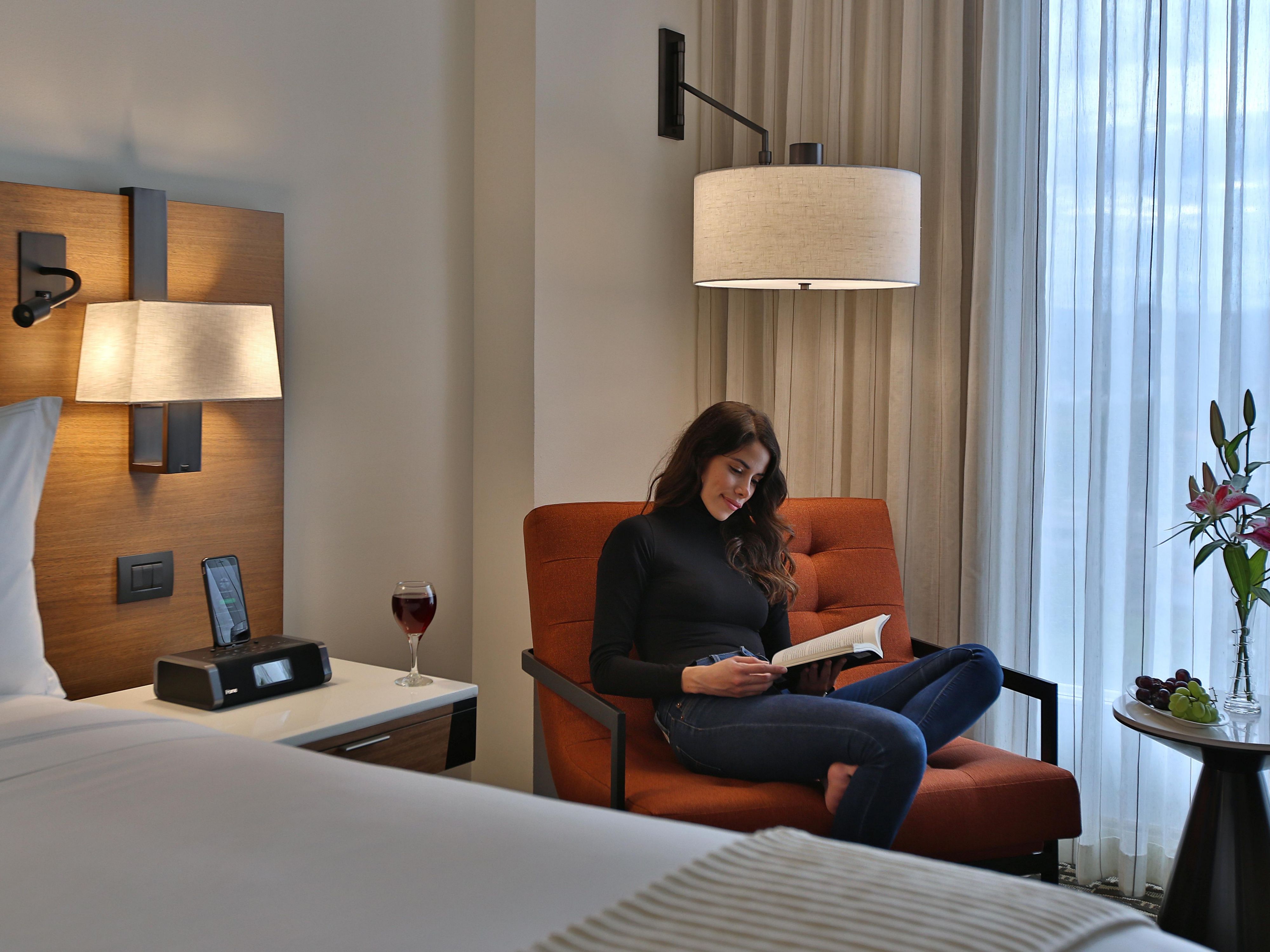 Relax in our calming guest rooms.