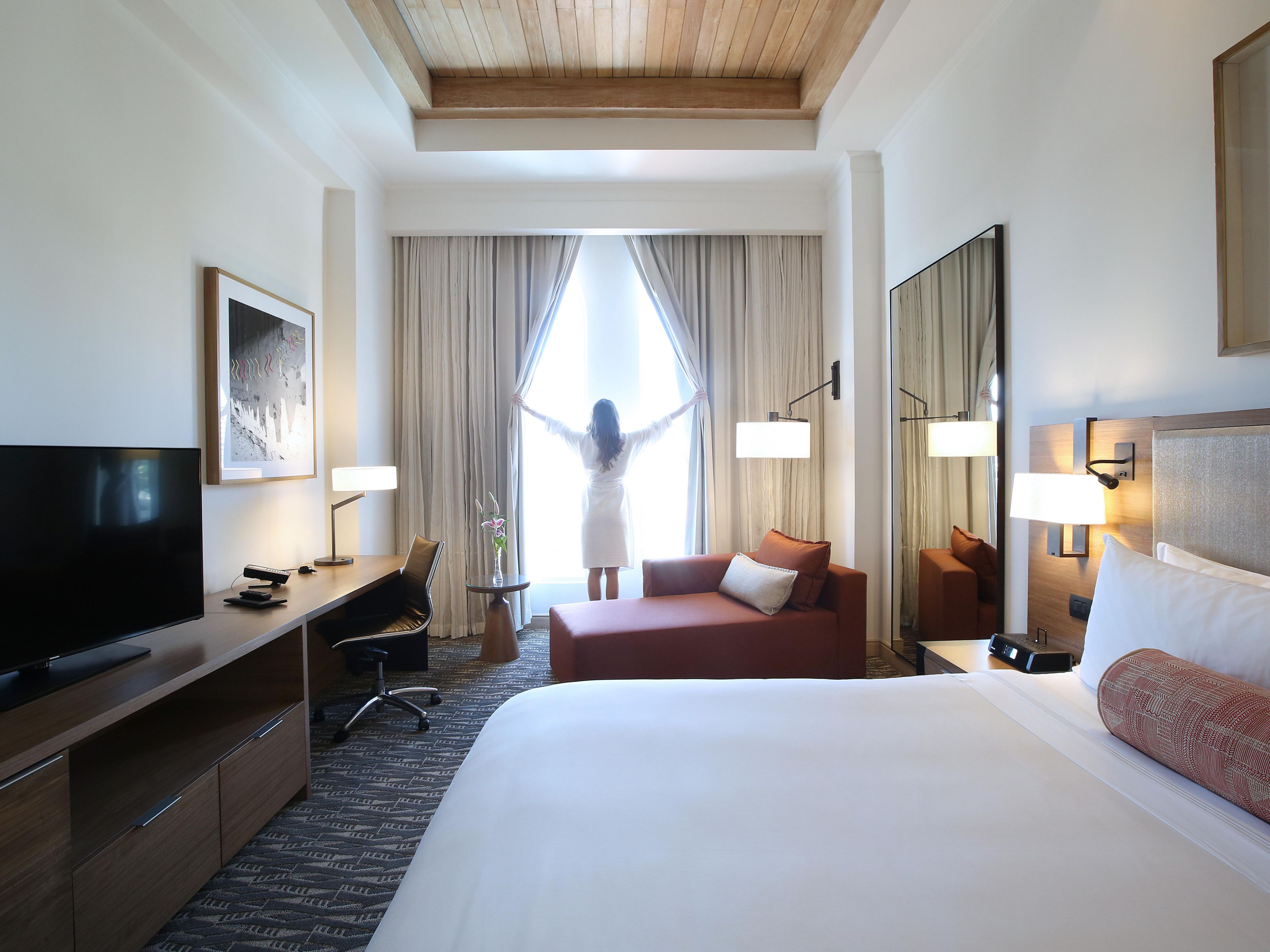 Stay in comfort with our spacious guest rooms.