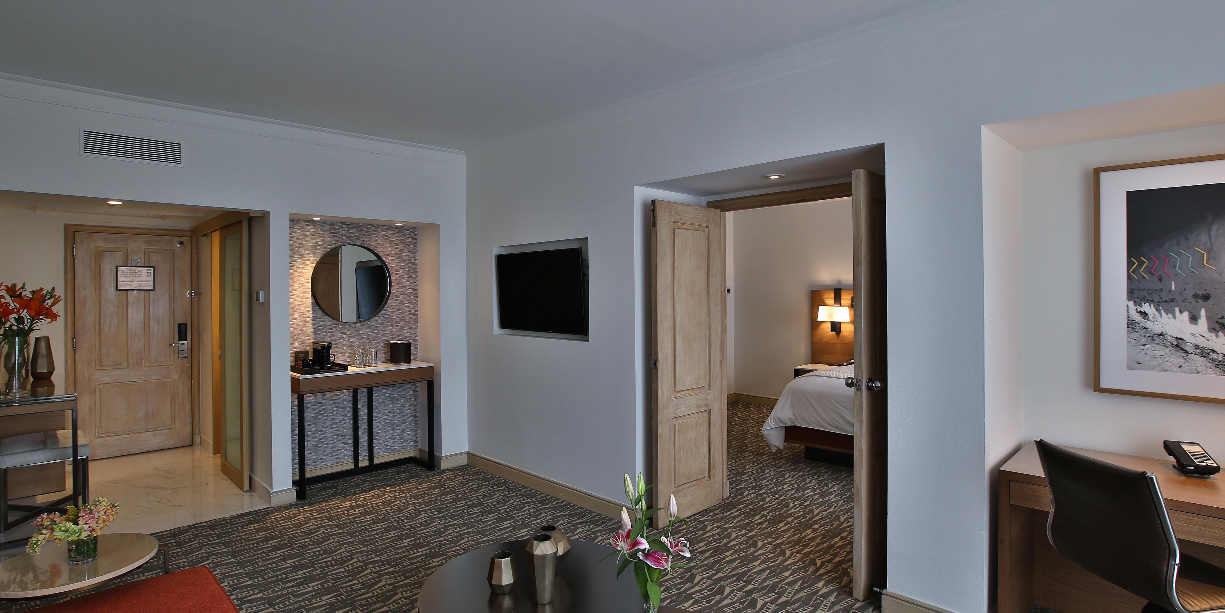 Recharge in your beautiful Suite with a separate living area.
