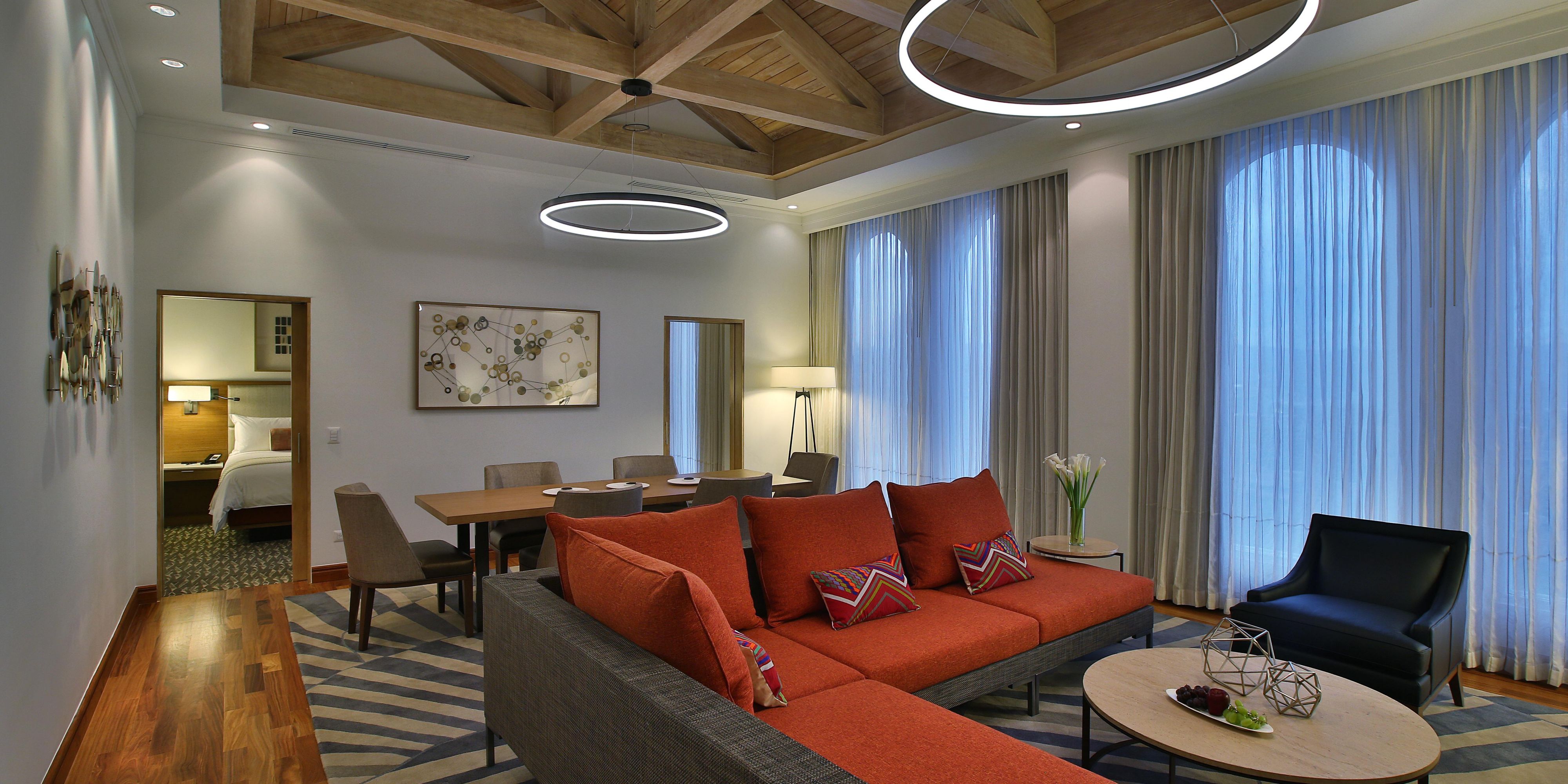 Enjoy a separate living room in our Presidential Suite.