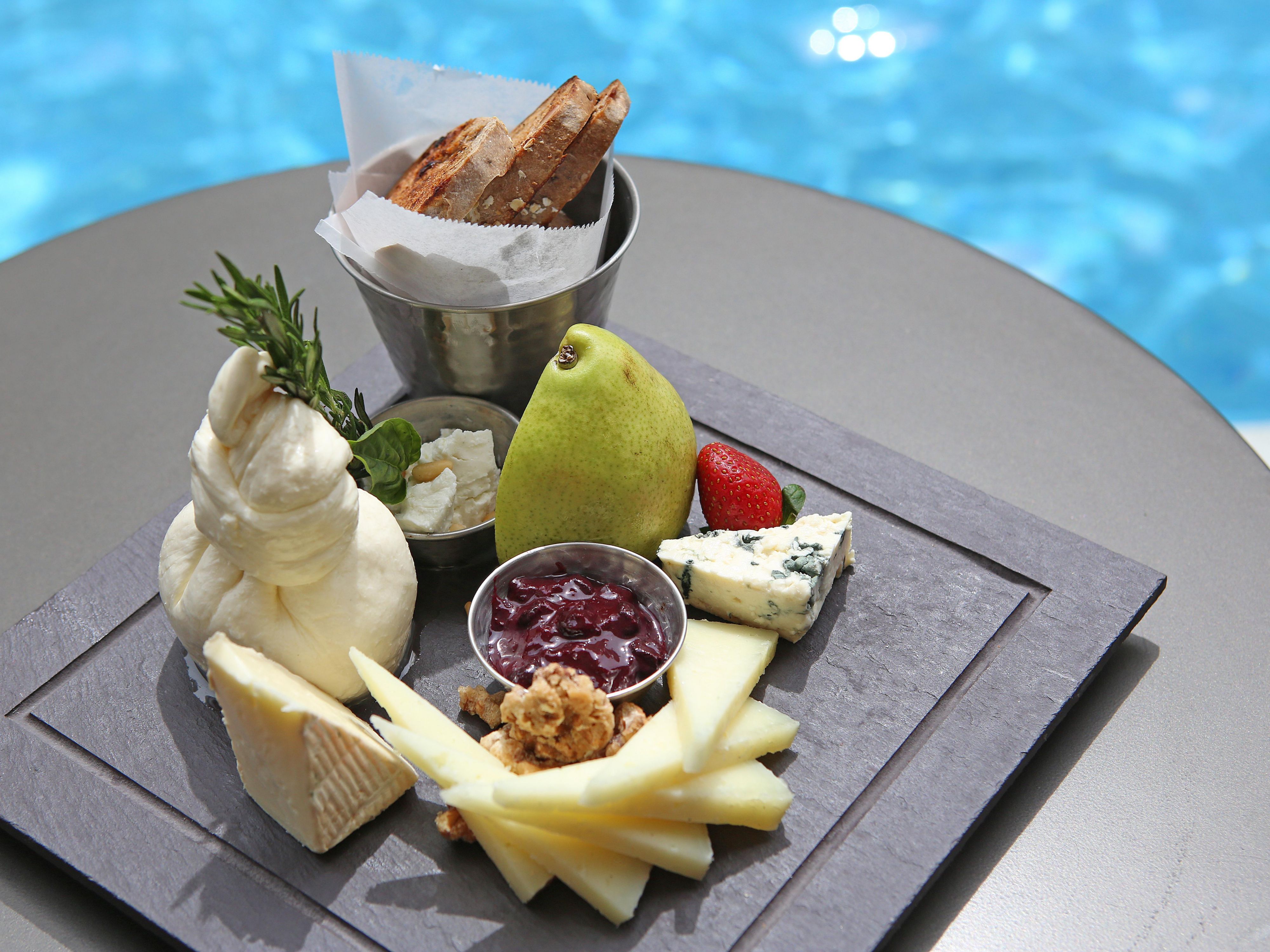 Enjoy our healthy and delicious charcuterie board.