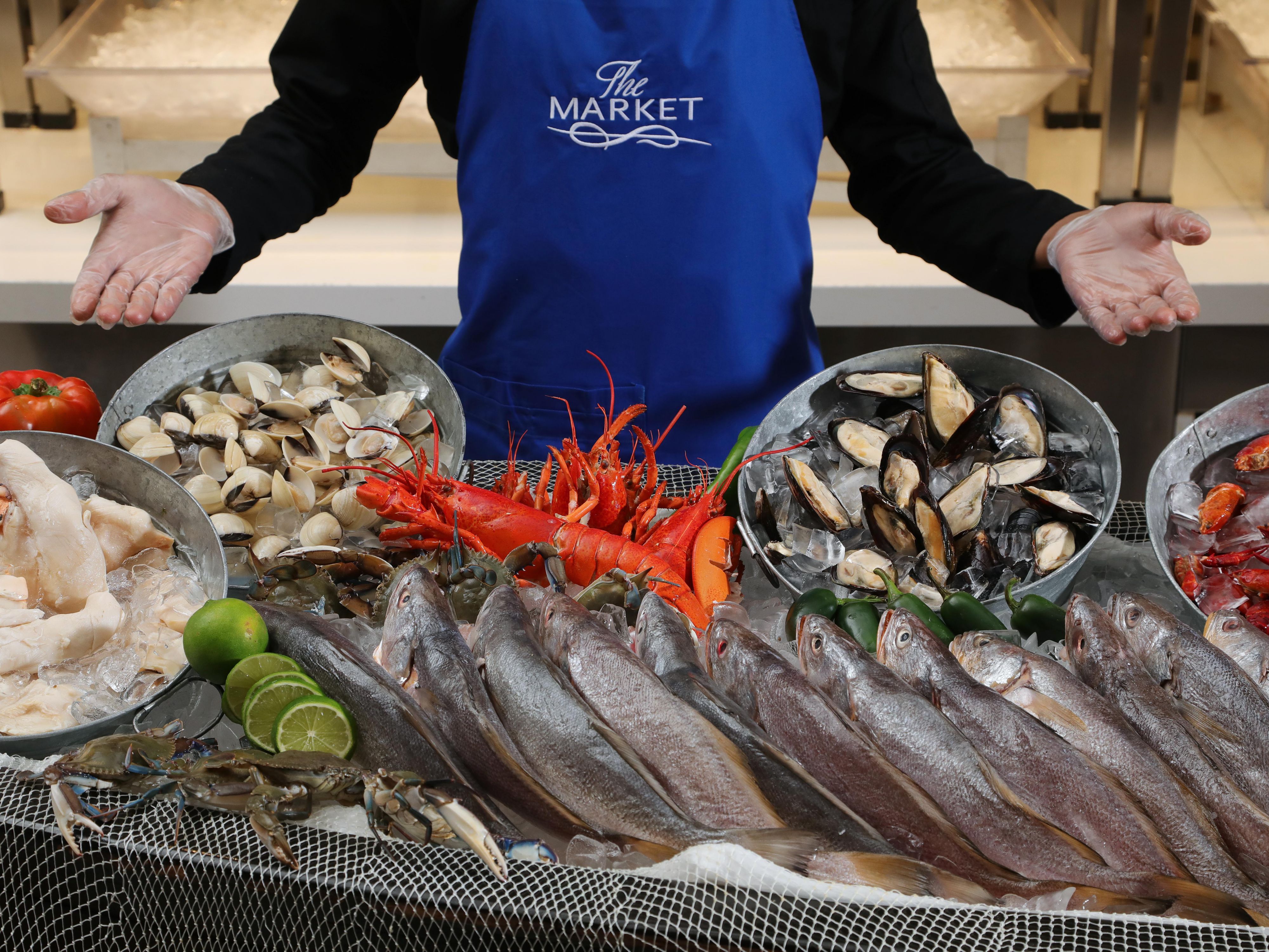 Select seafood straight from the ocean for your Market meal.