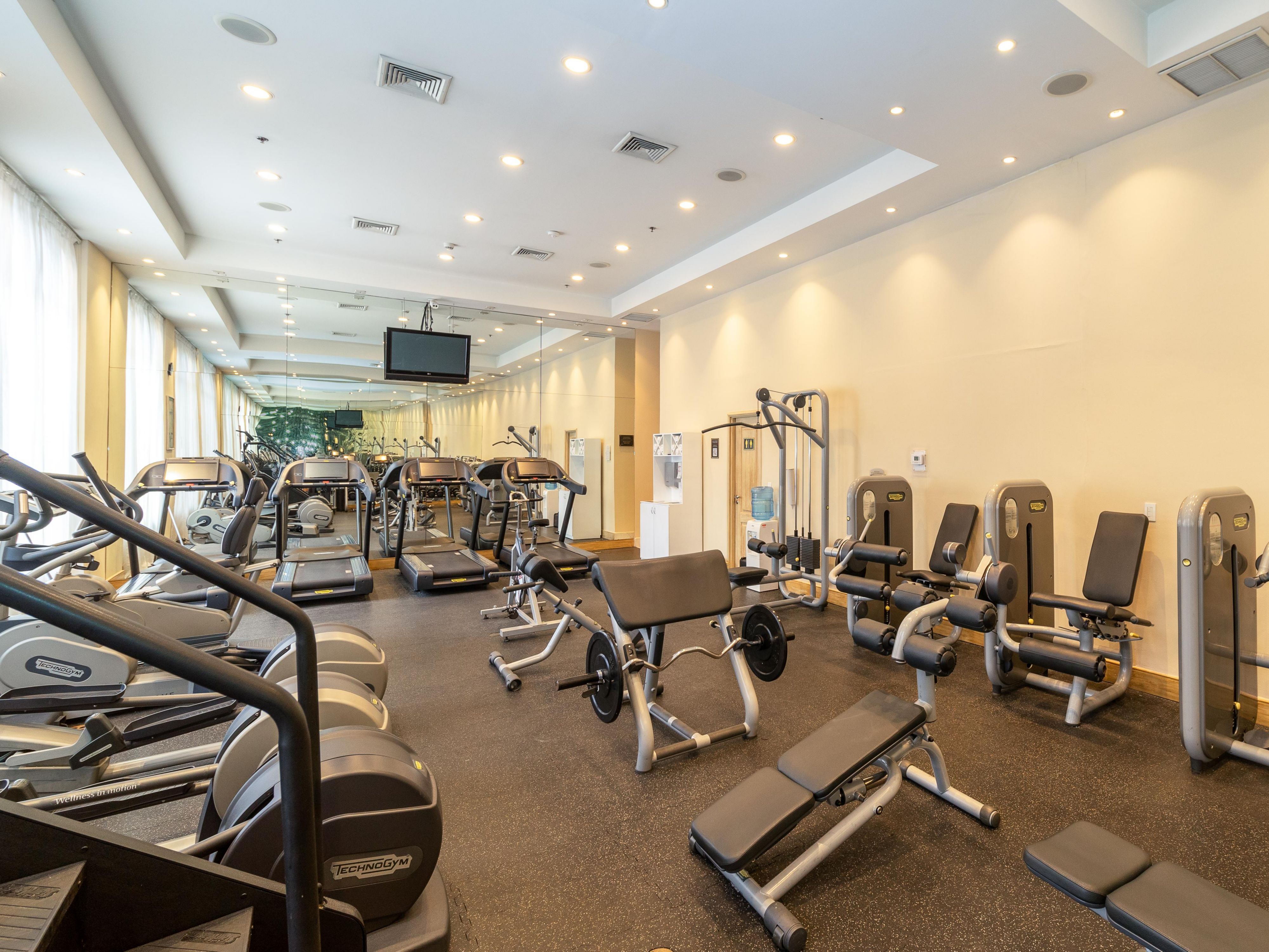 Stay connected to wellness goals in our 24 hour Fitness Center.
