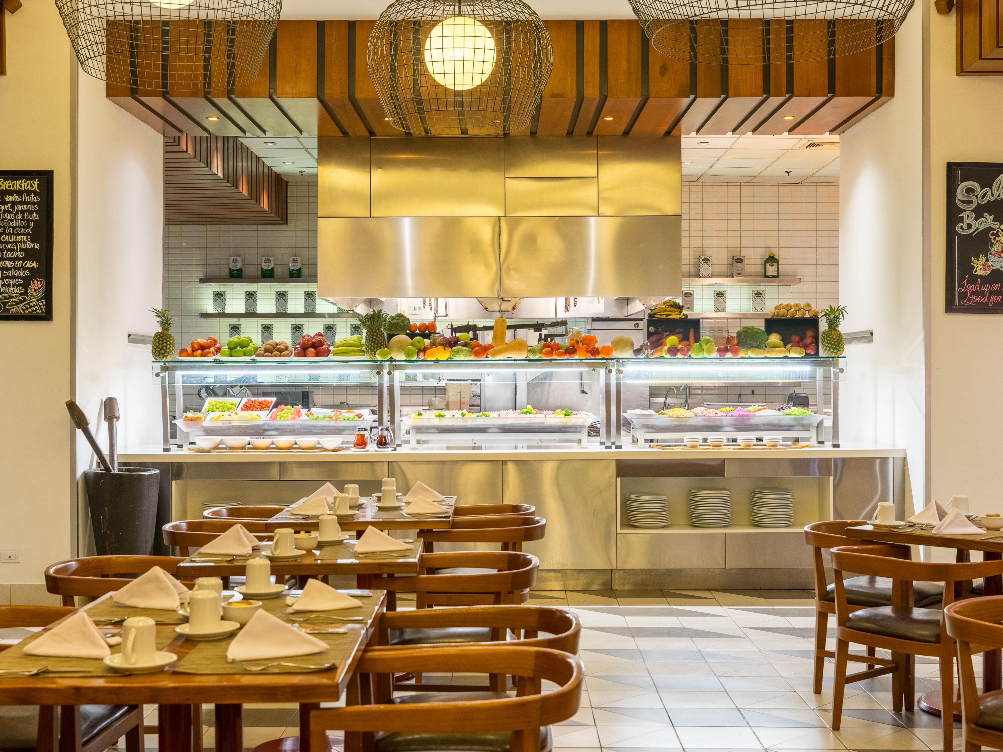 The Market restaurant has salad bar with plenty of healthy choices