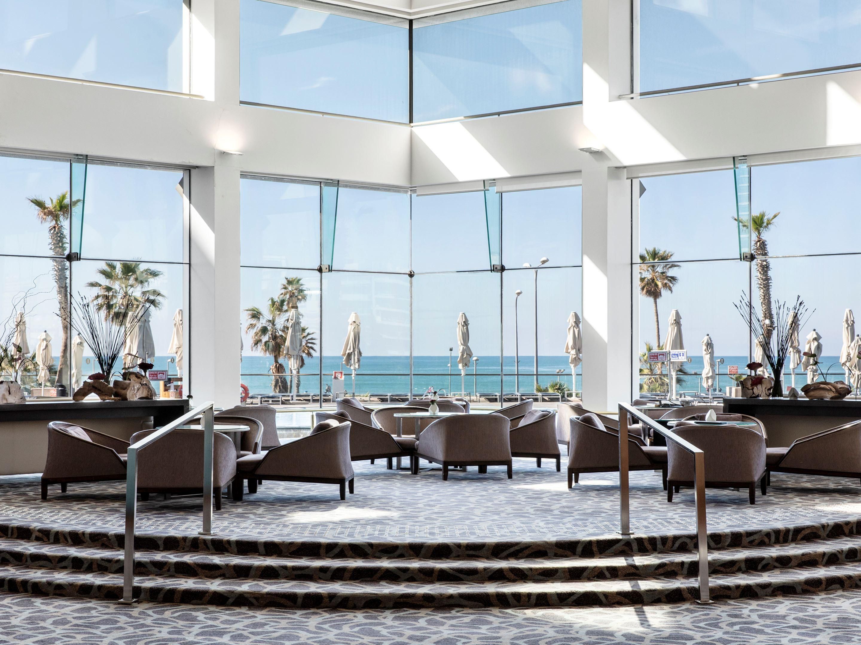 Lobby Lounge with stunning view on the Mediterranean Sea