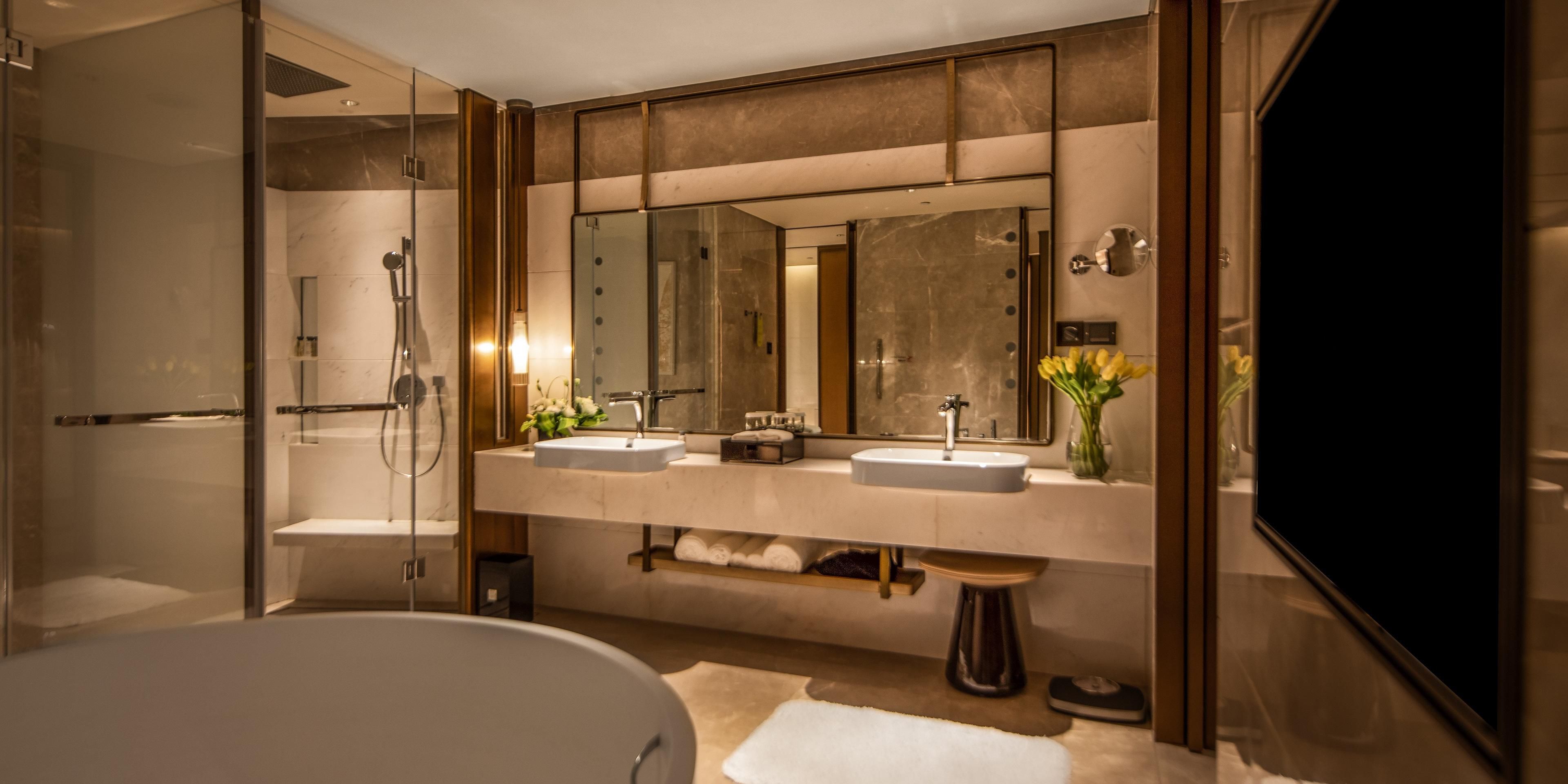1 King 1 Bedroom Suite with Living Area Bathroom