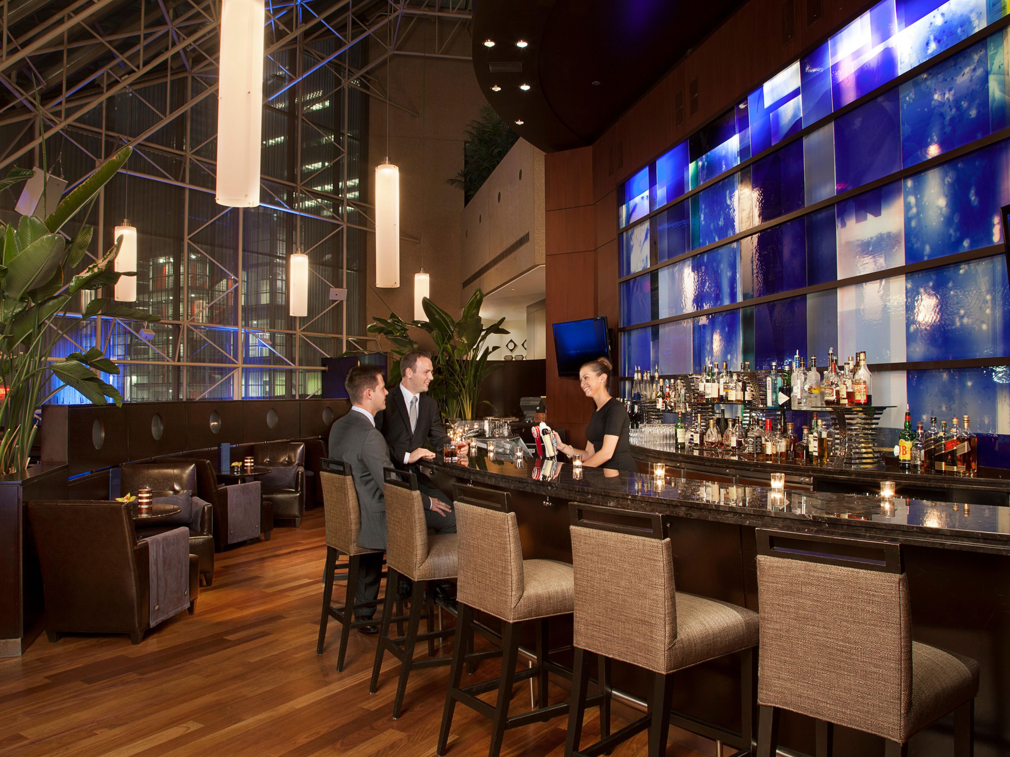 The Azure Bar offers a contemporary space to meet friends