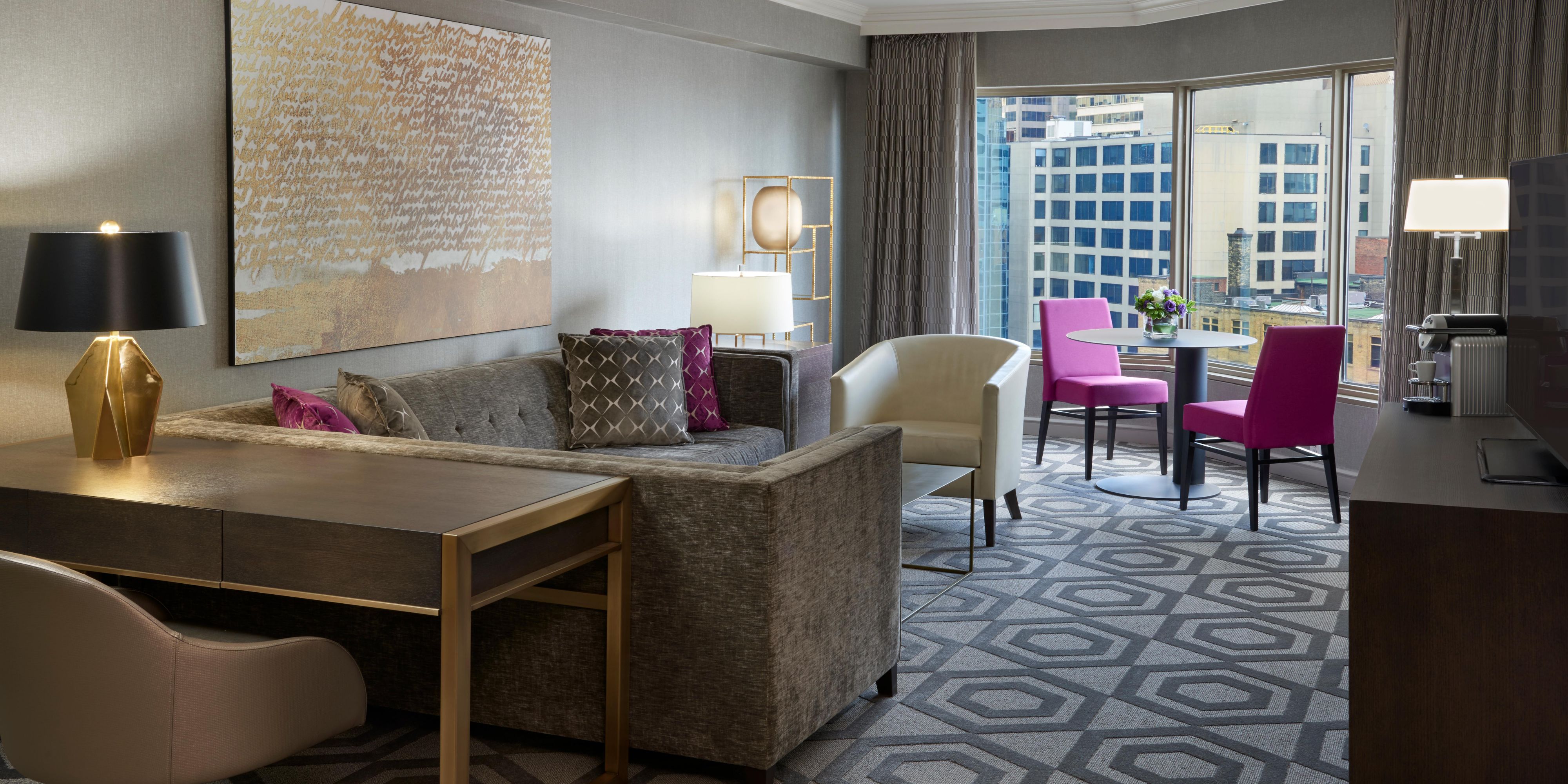 Stretch out and relax in our Royal Suite Livingroom
