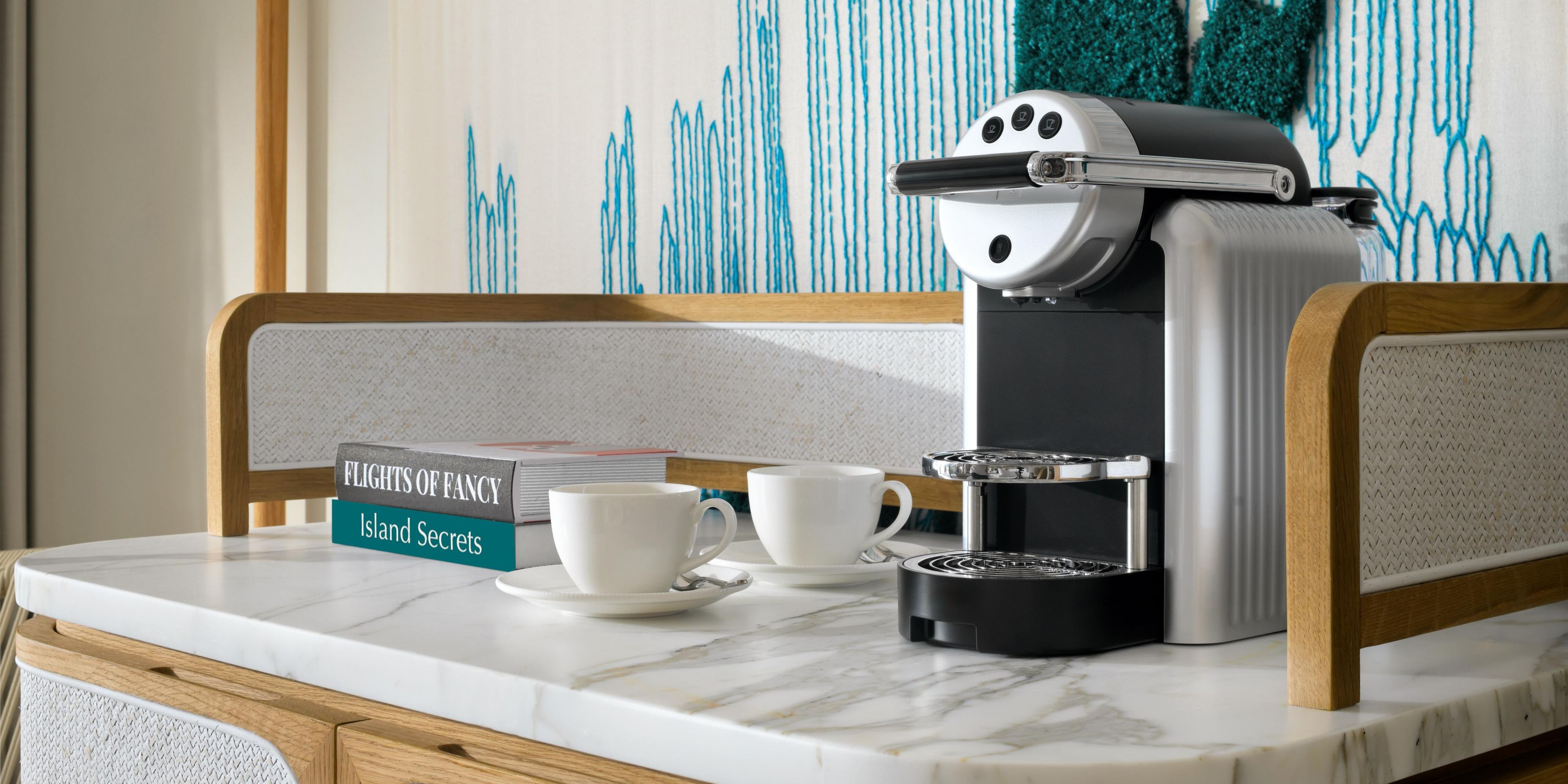 Premium in room coffee setup for a perfect start