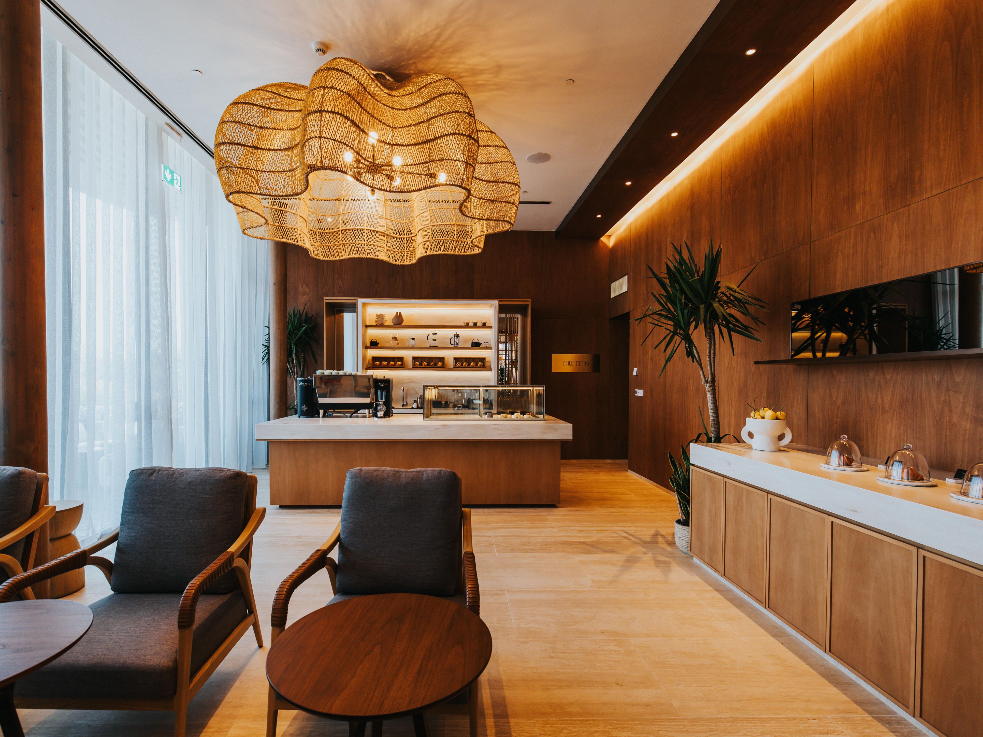 A space for quiet conversations over coffee