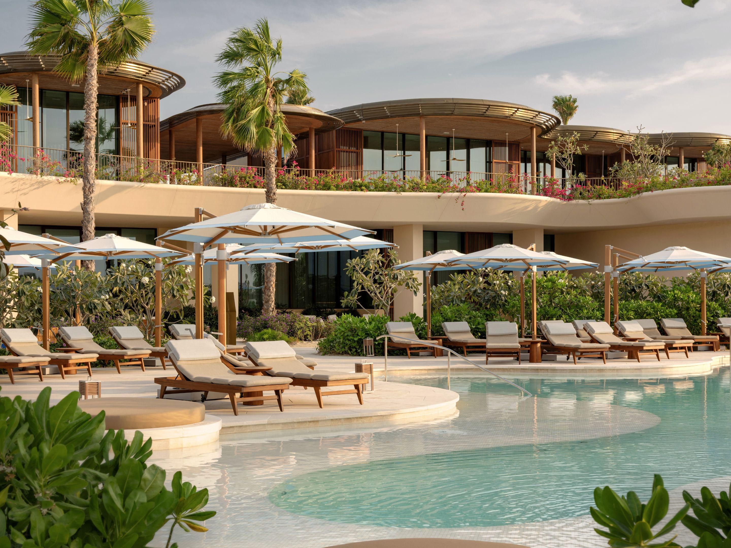 Frozen cocktail by the pool.