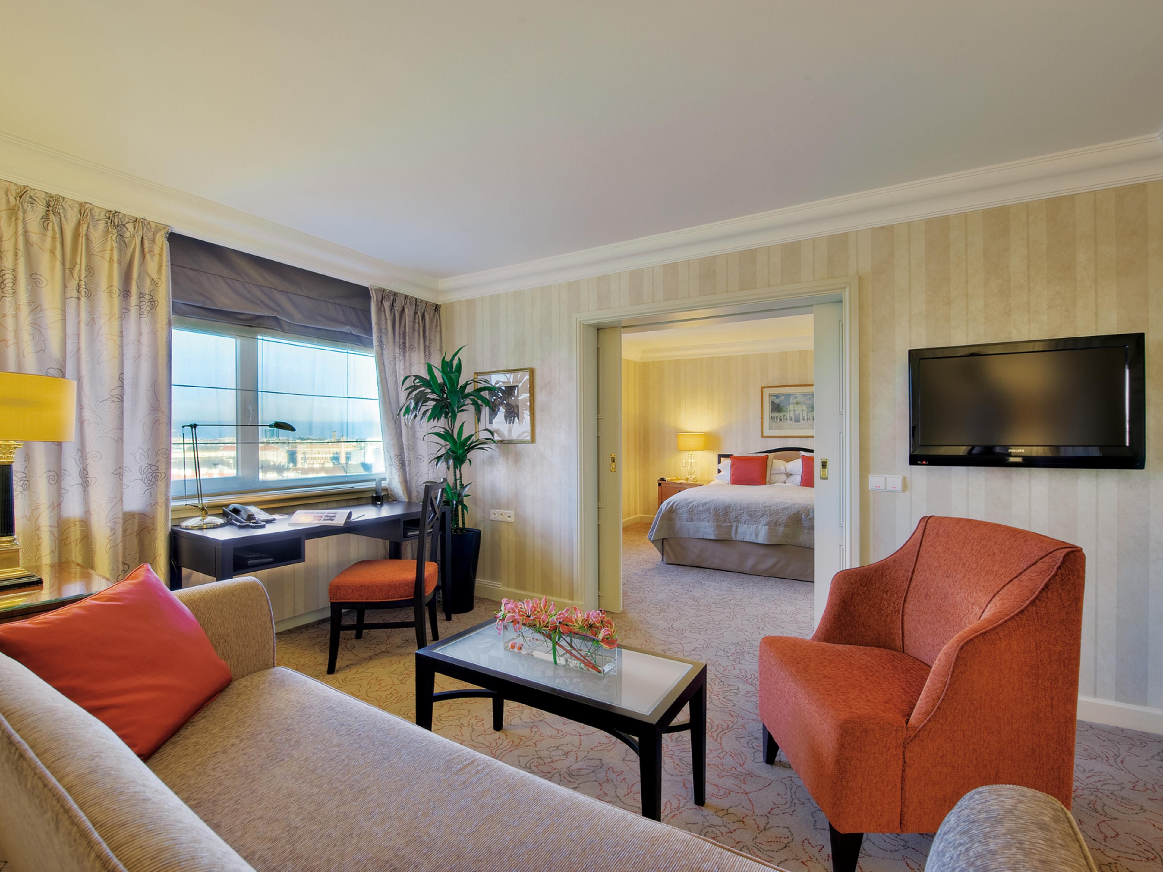 The living room of our 50sqm 1 Bedroom Suite