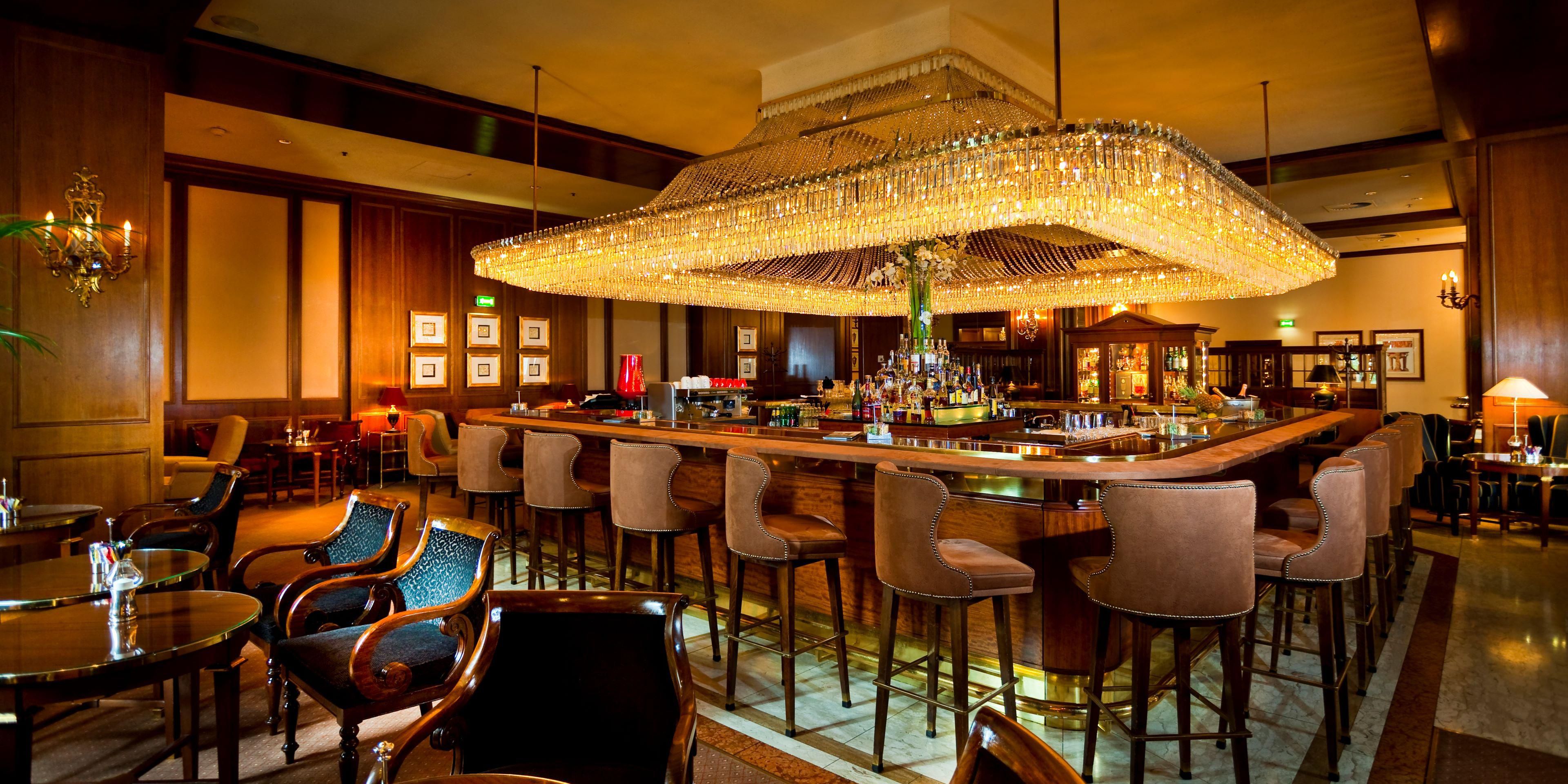 With its opulent crystal chandelier, exquisite drinks and late bar food, the legendary Intermezzo Bar is the perfect setting to end your day in style.