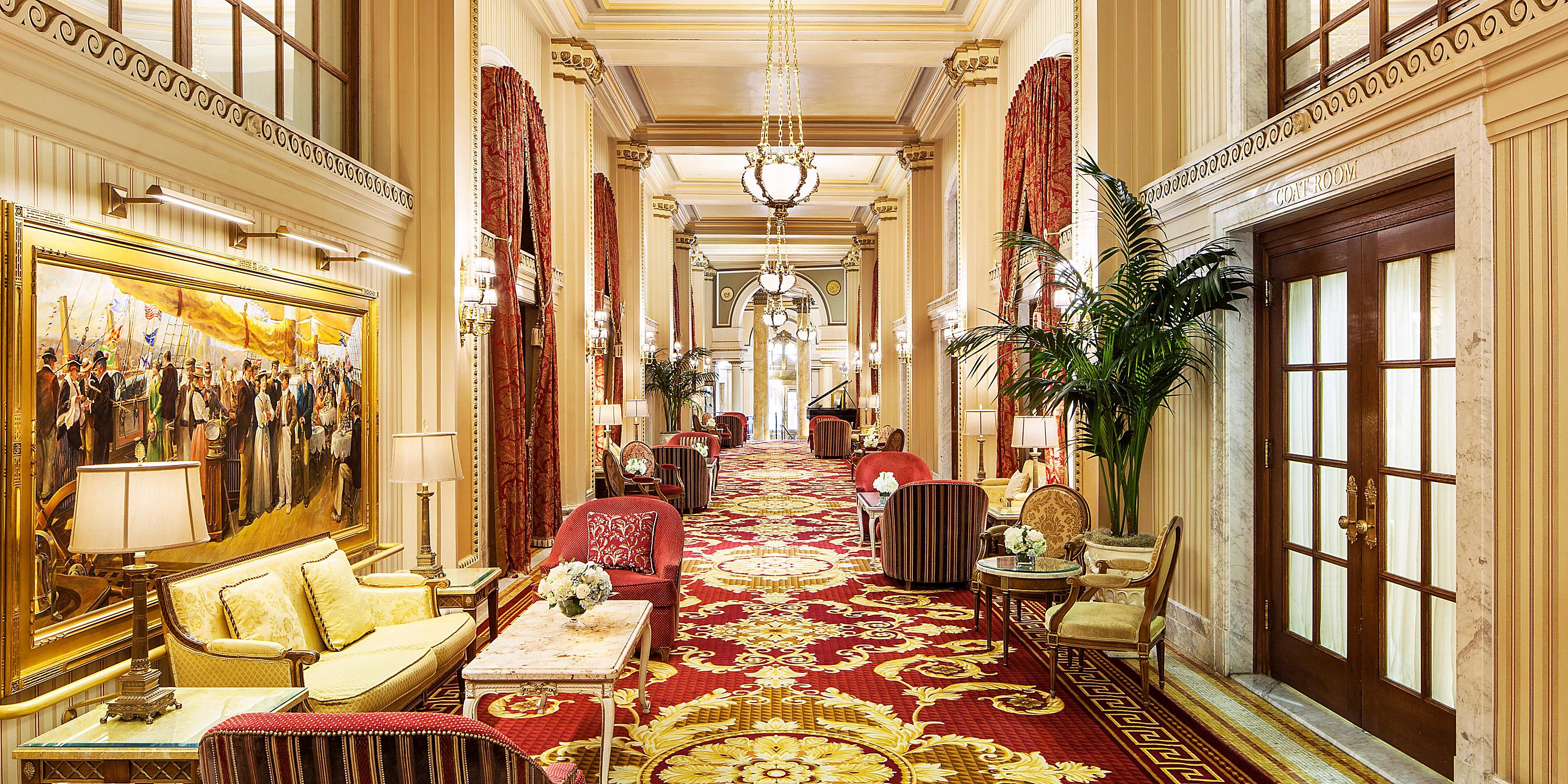 Stroll the gilded halls of The Willard, including Peacock Alley.
