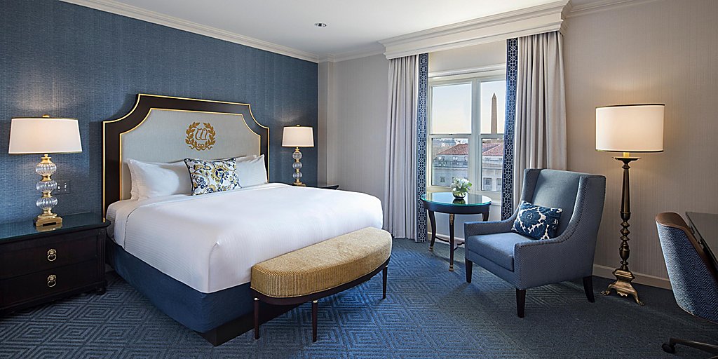 The Willard InterContinental guest room with monument views