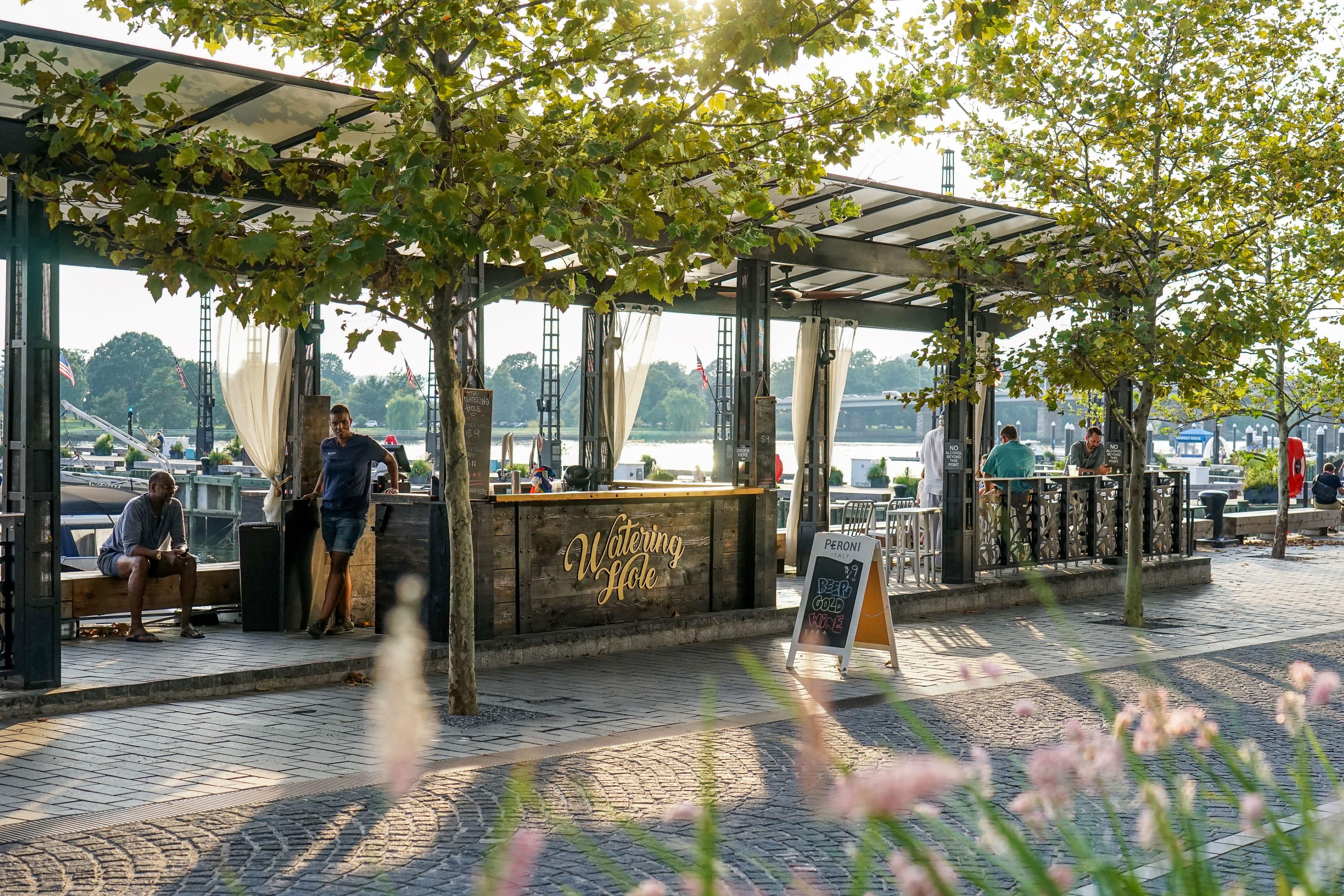 The Watering Hole outdoor restaurant