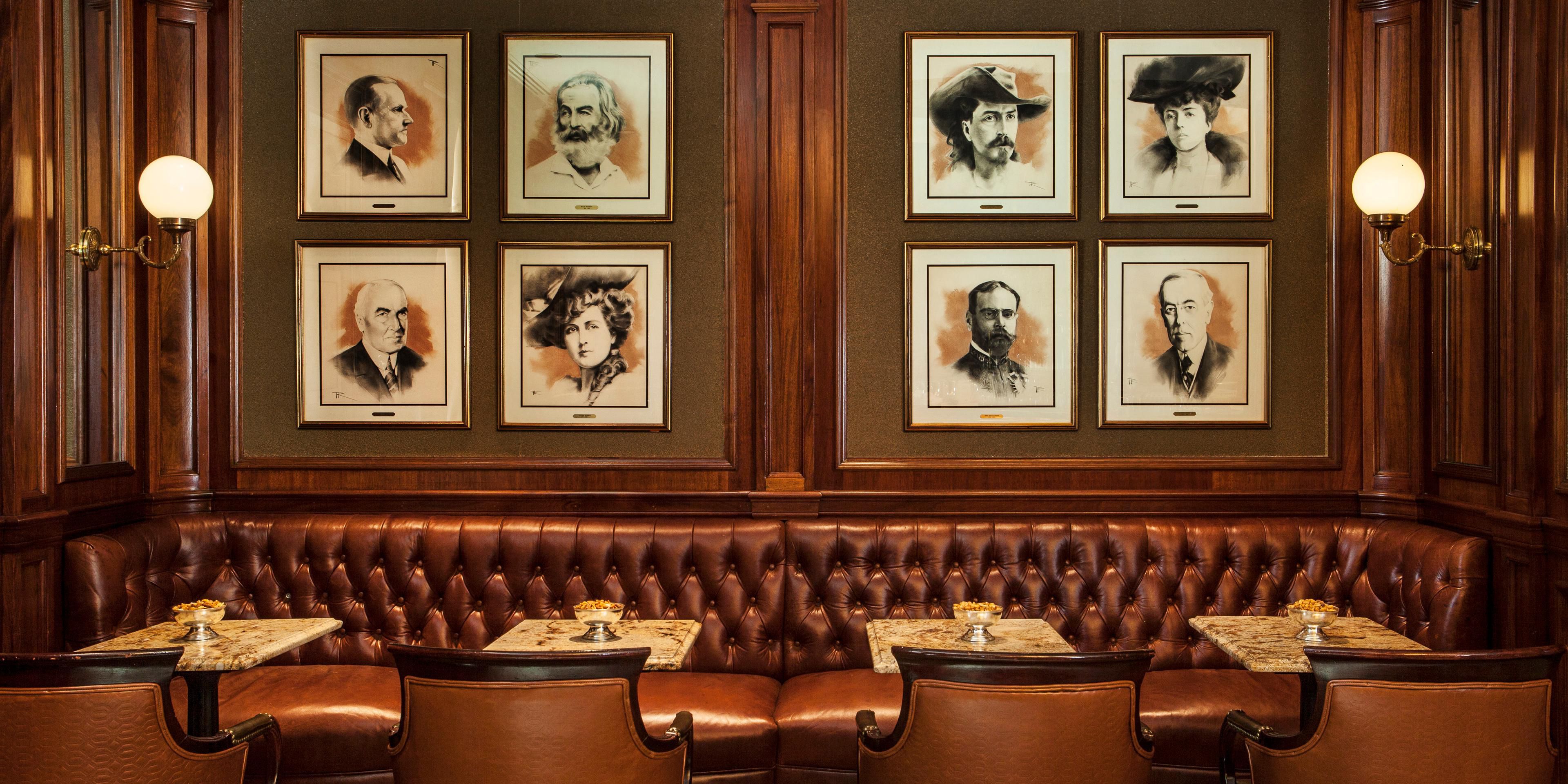 Nicknamed the "Oval Office of Bars" by Condé Nast Traveler and one of the Best Hotel Bars in the US by the USA TODAY 10Best Readers’ Choice travel award, the historic Round Robin Bar in Washington, D.C. has been a lively meeting place for the political and social elite since it was established in 1847. Join us for a quintessential DC experience. 