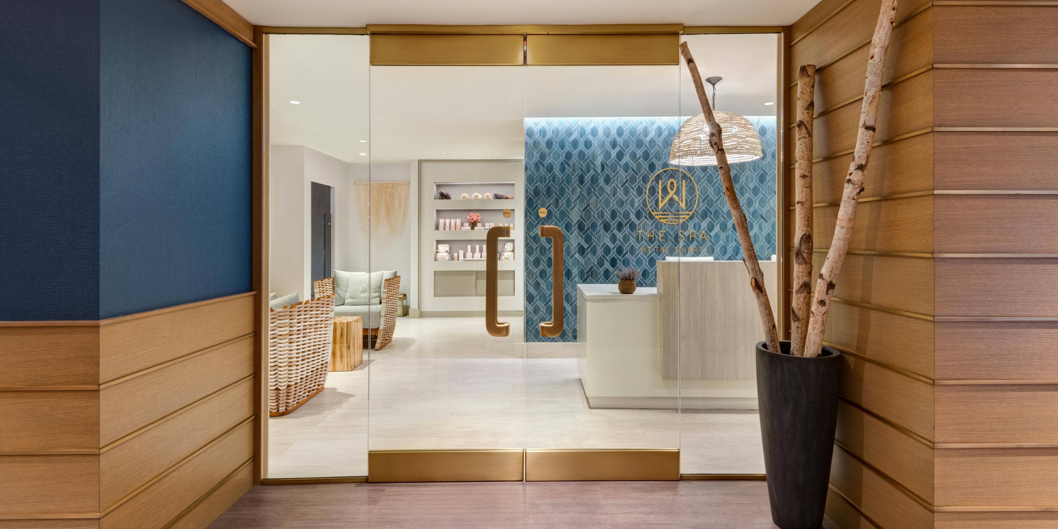 Entrance to The Spa at the Wharf, our Washington D.C. day spa