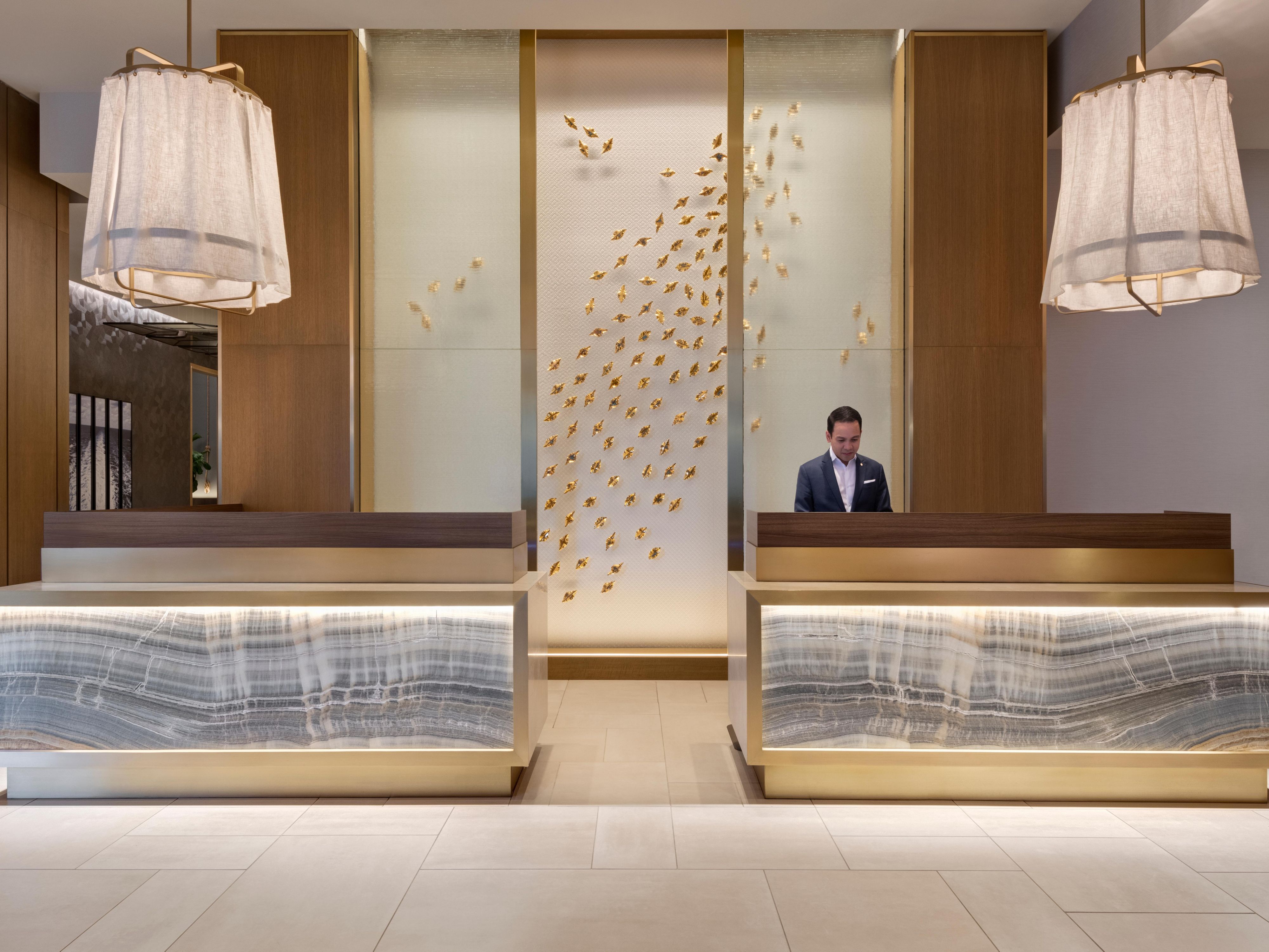 Front desk of the InterContinental Washington D.C. - The Wharf