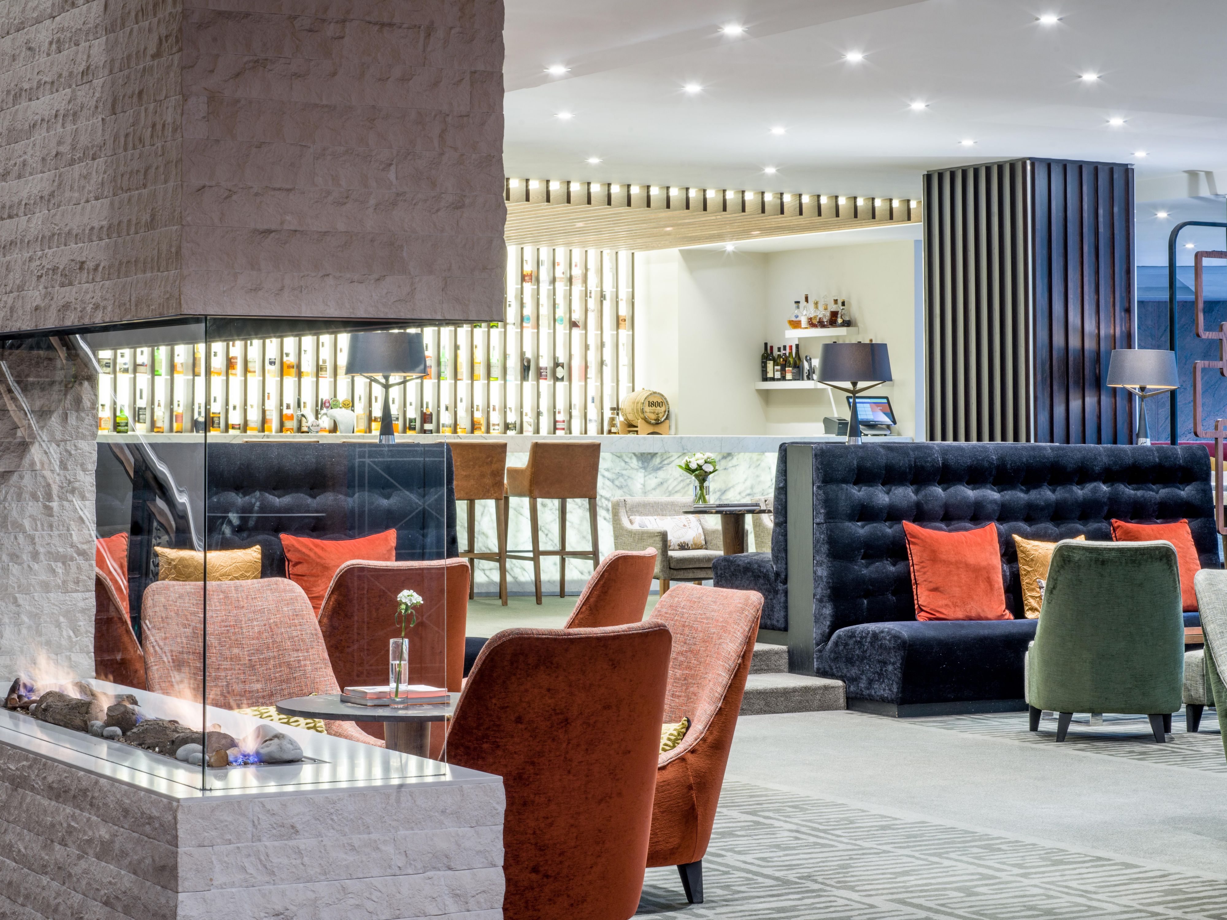 Unwind in style at our elegant Lobby Lounge.