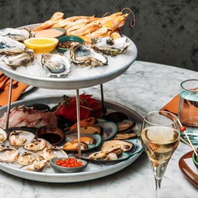 GPO's daily seafood selection, served on ice.