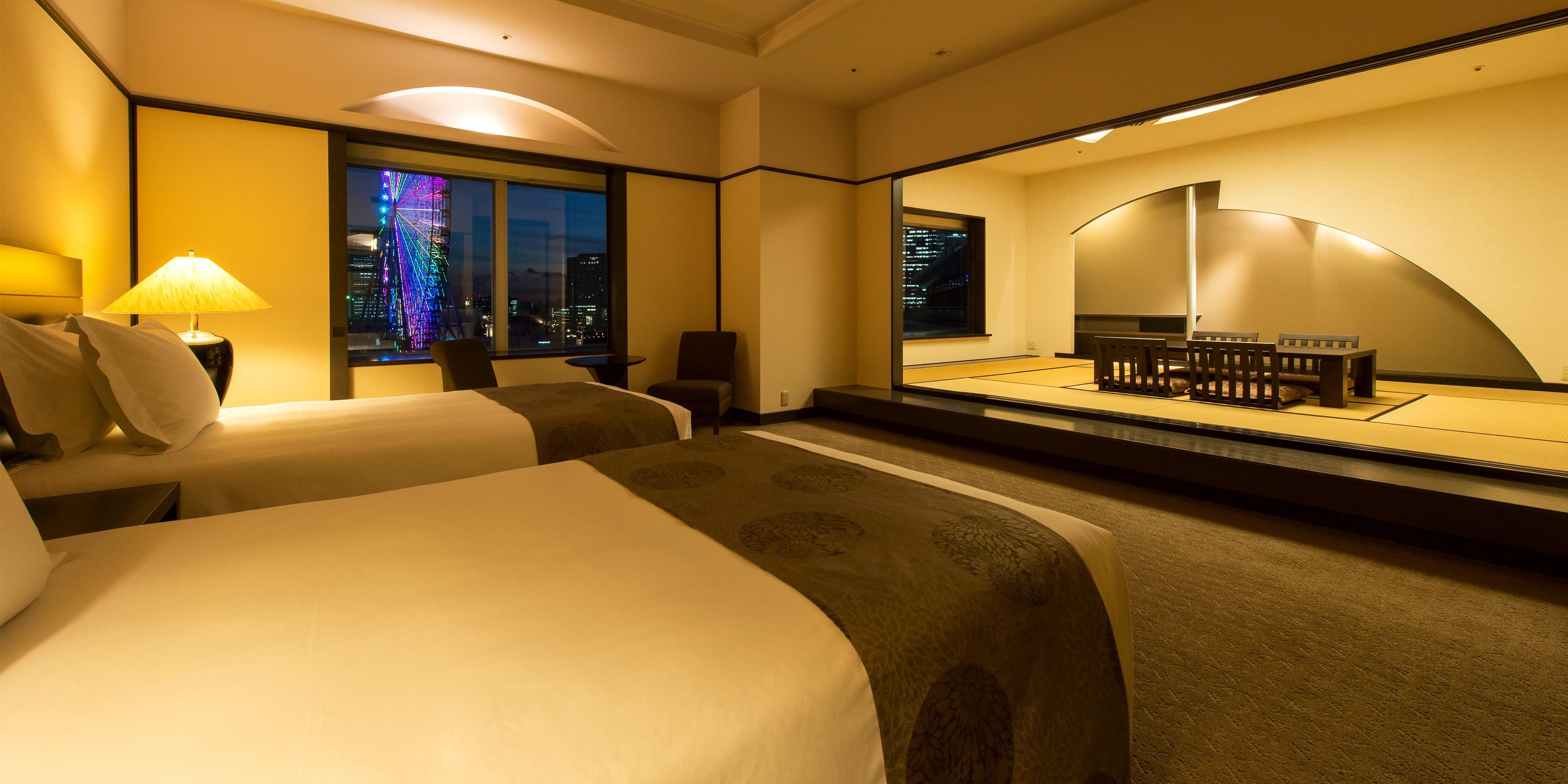 2 Single beds Suite Japanese style Mixed Japanese and Western