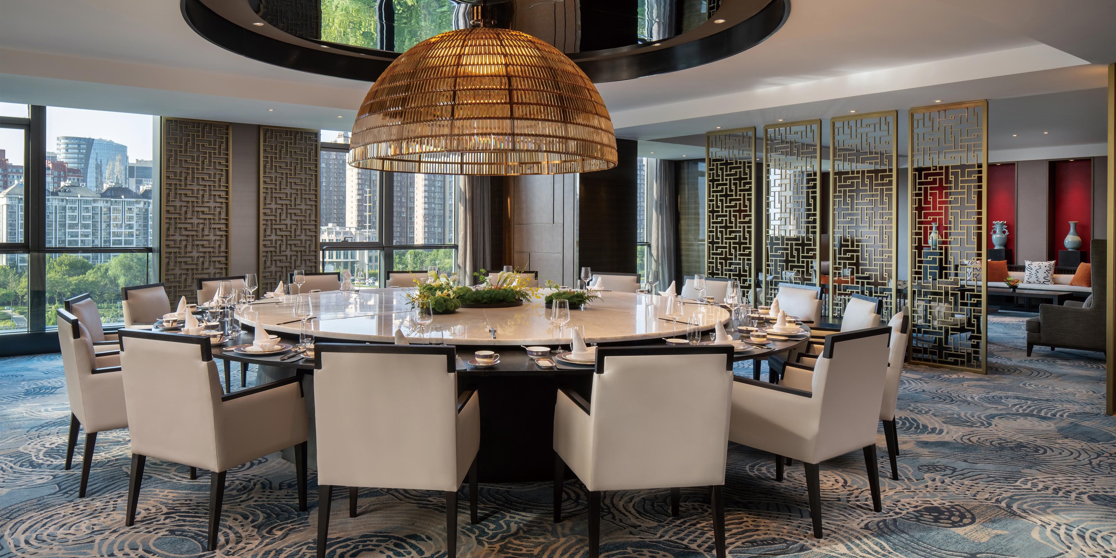 The Rongcheng Room is a 200m² versatile venue for up to 40 guests. Customizable with themed decoration and flexible seating for dining or photos, it fosters a warm, joyful atmosphere to create unforgettable experiences tailored for you.