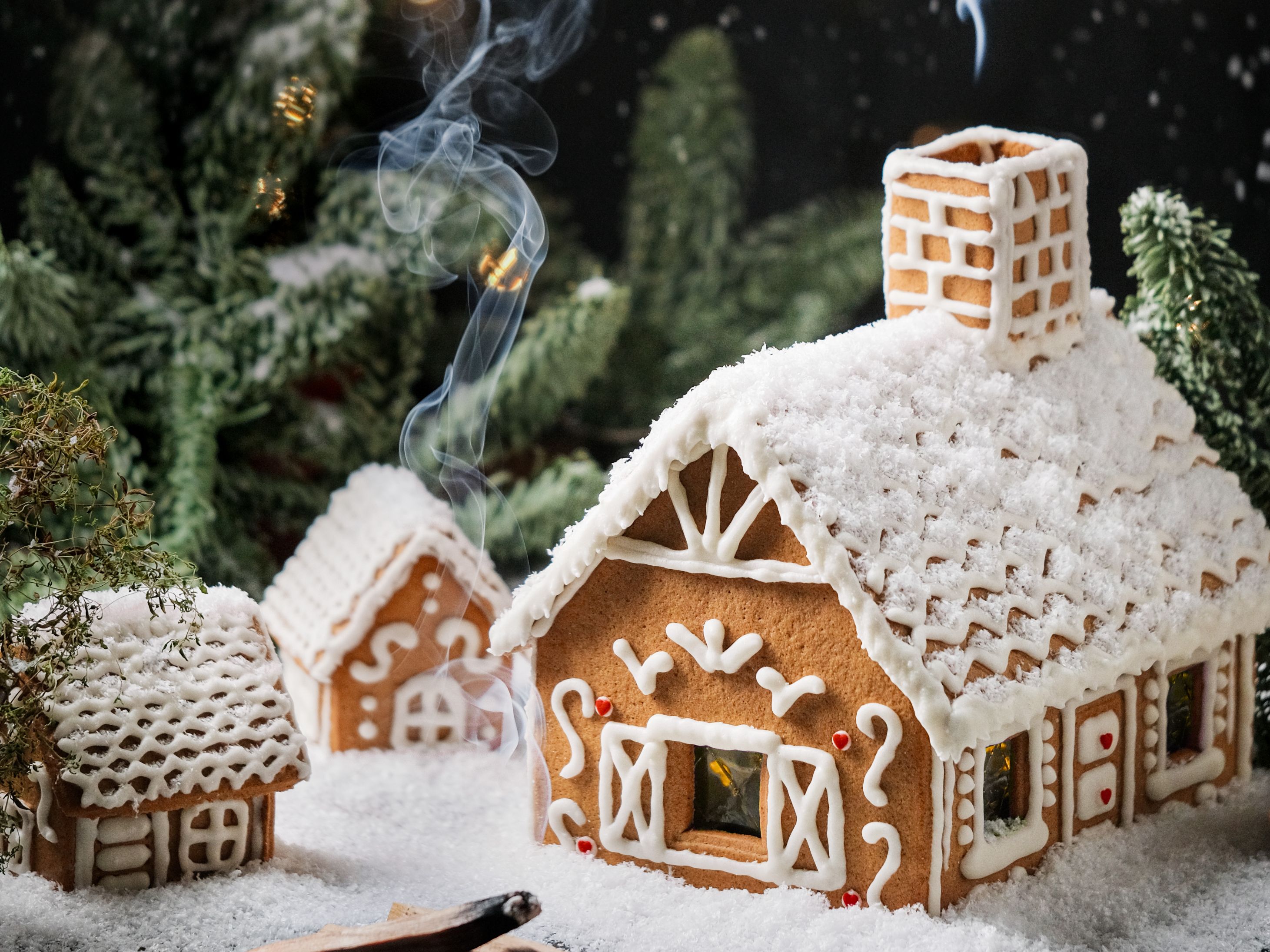 Gingerbread houses on display