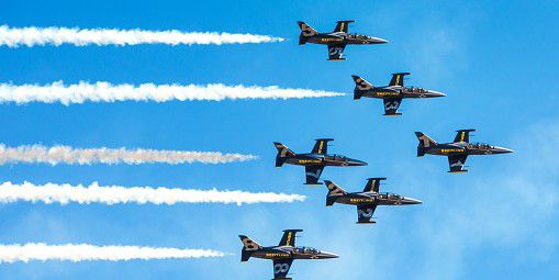 Jets in the air