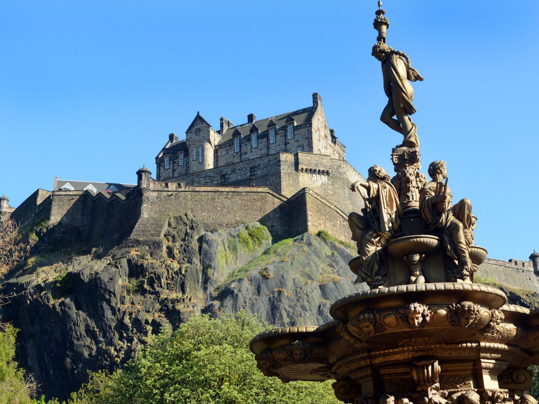 Castle in Edinburgh Scotland