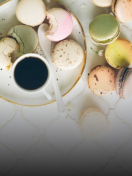 Gebäck und Kaffee