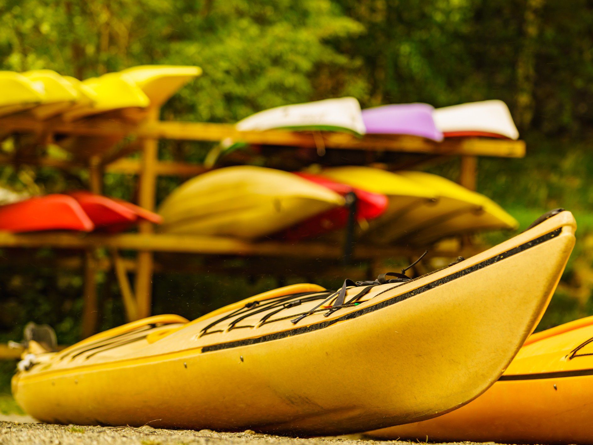 Kayak on the shore