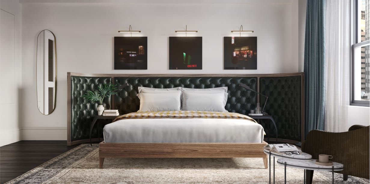 Images of the Kimpton Club ranging from the bar and lobby