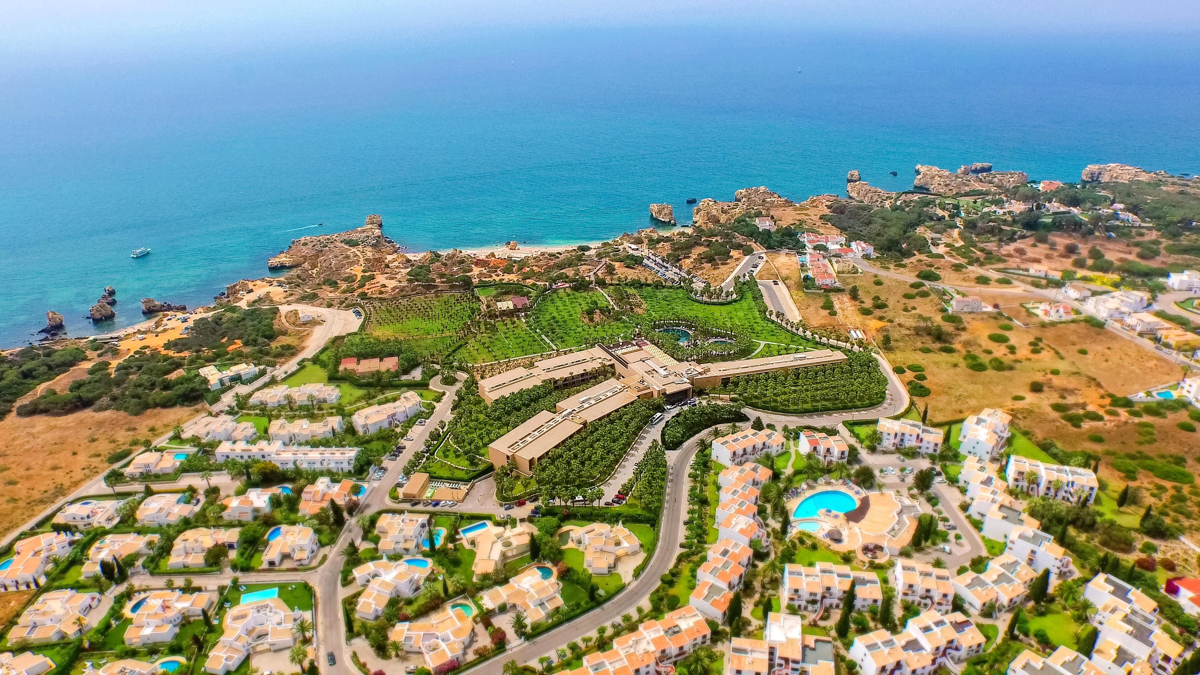 Aerial view of Albufeira and coastal beauty