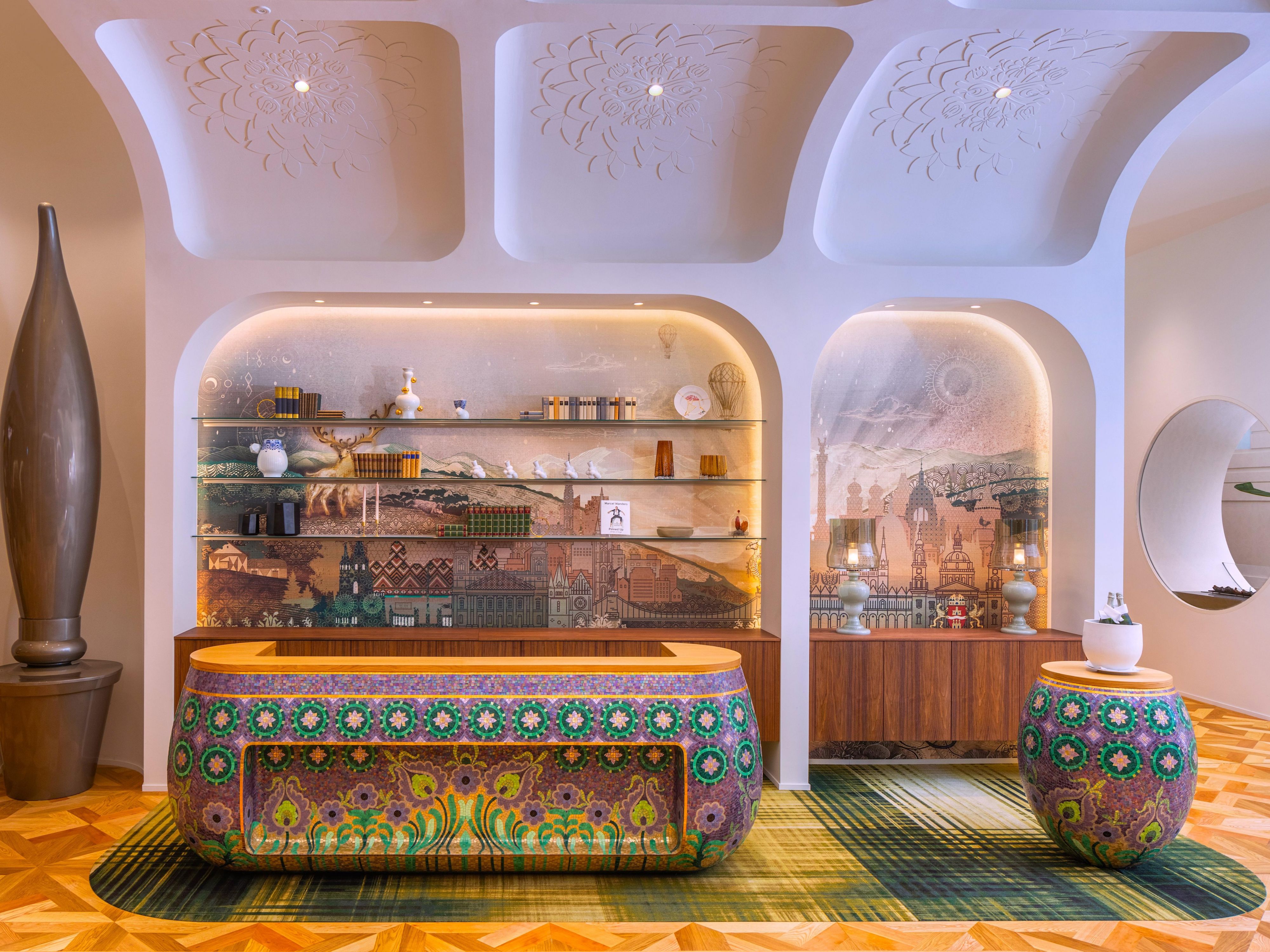 Kimpton BEM Budapest Front Desk designed by Marcel Wanders