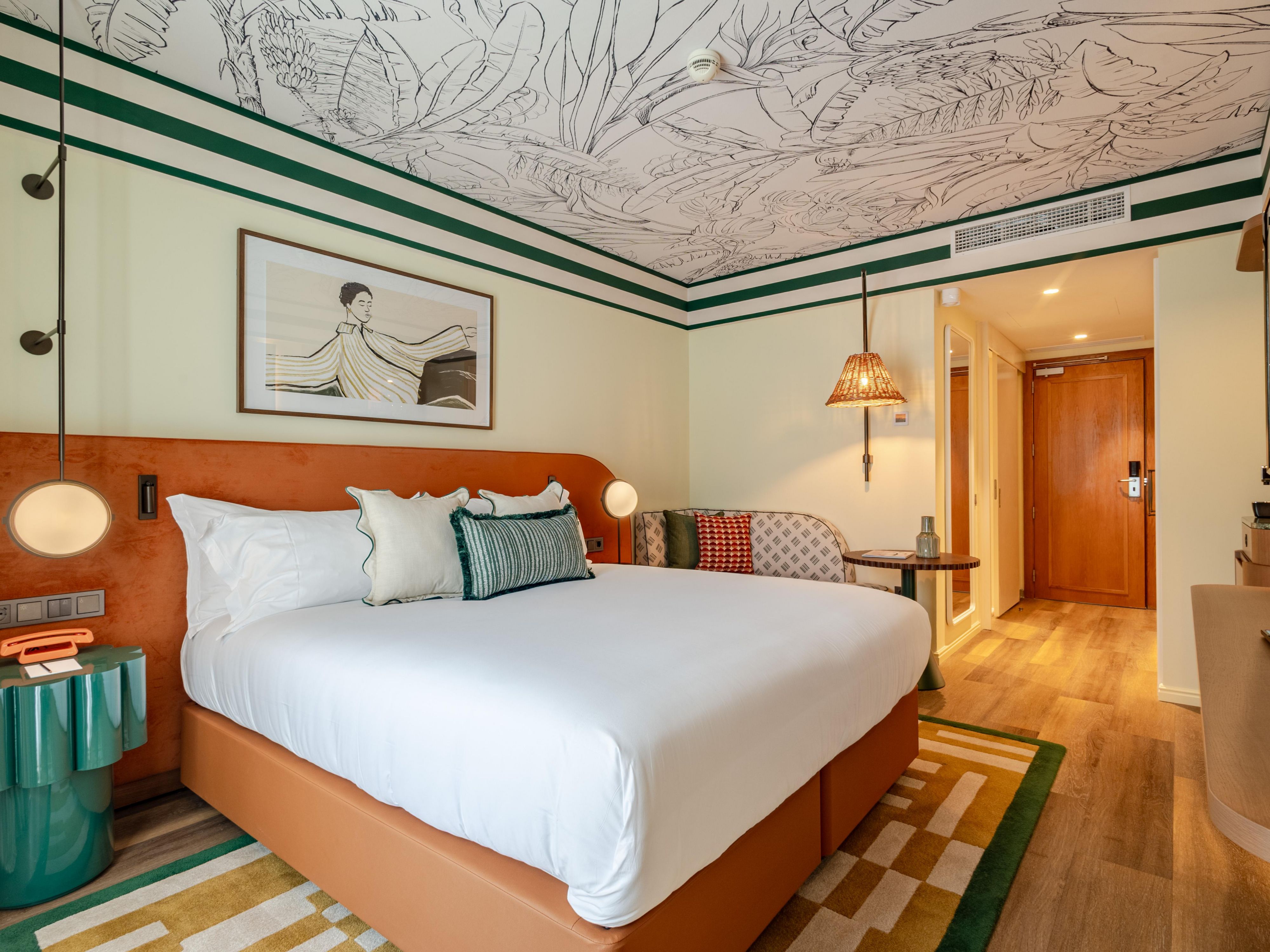 Stylish hotel room designed for comfort and restful stays