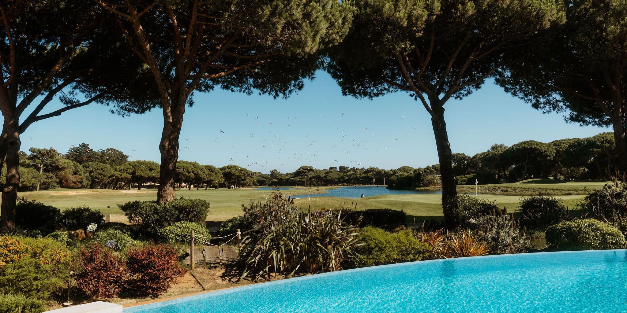 Outdoor pool overlooking the golf course.