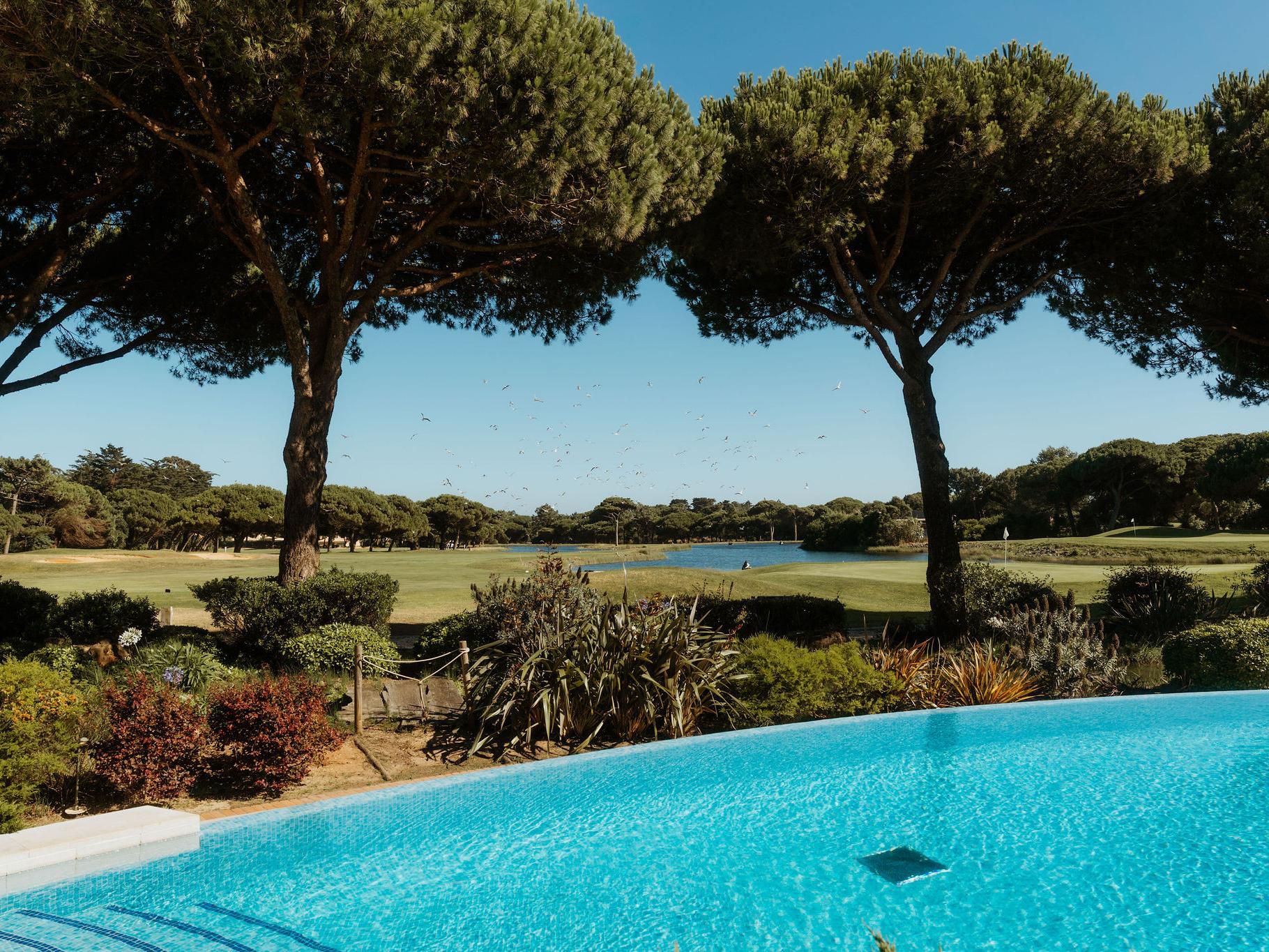 Outdoor pool overlooking the golf course.