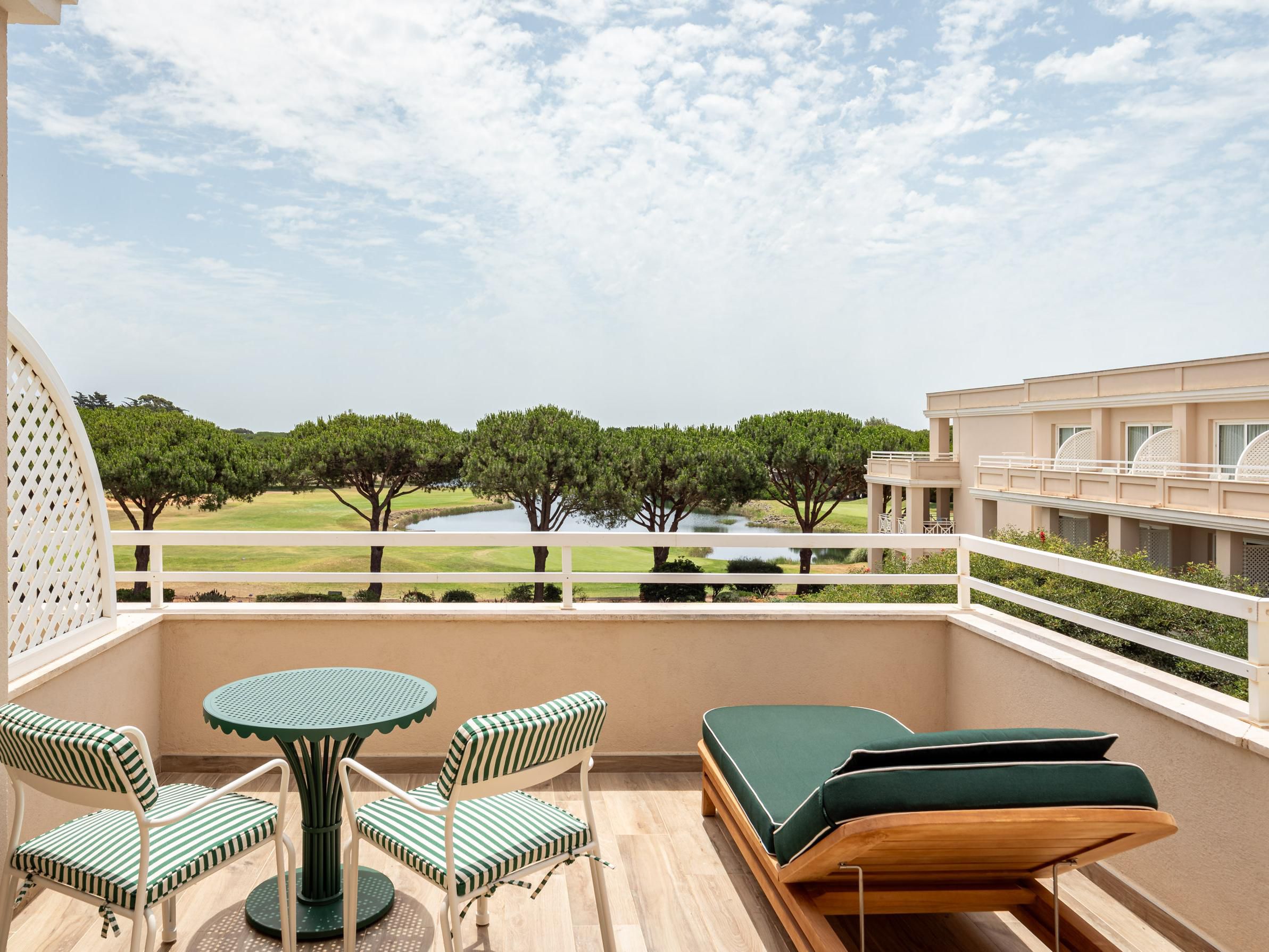 Enjoy scenic views from your private balcony.