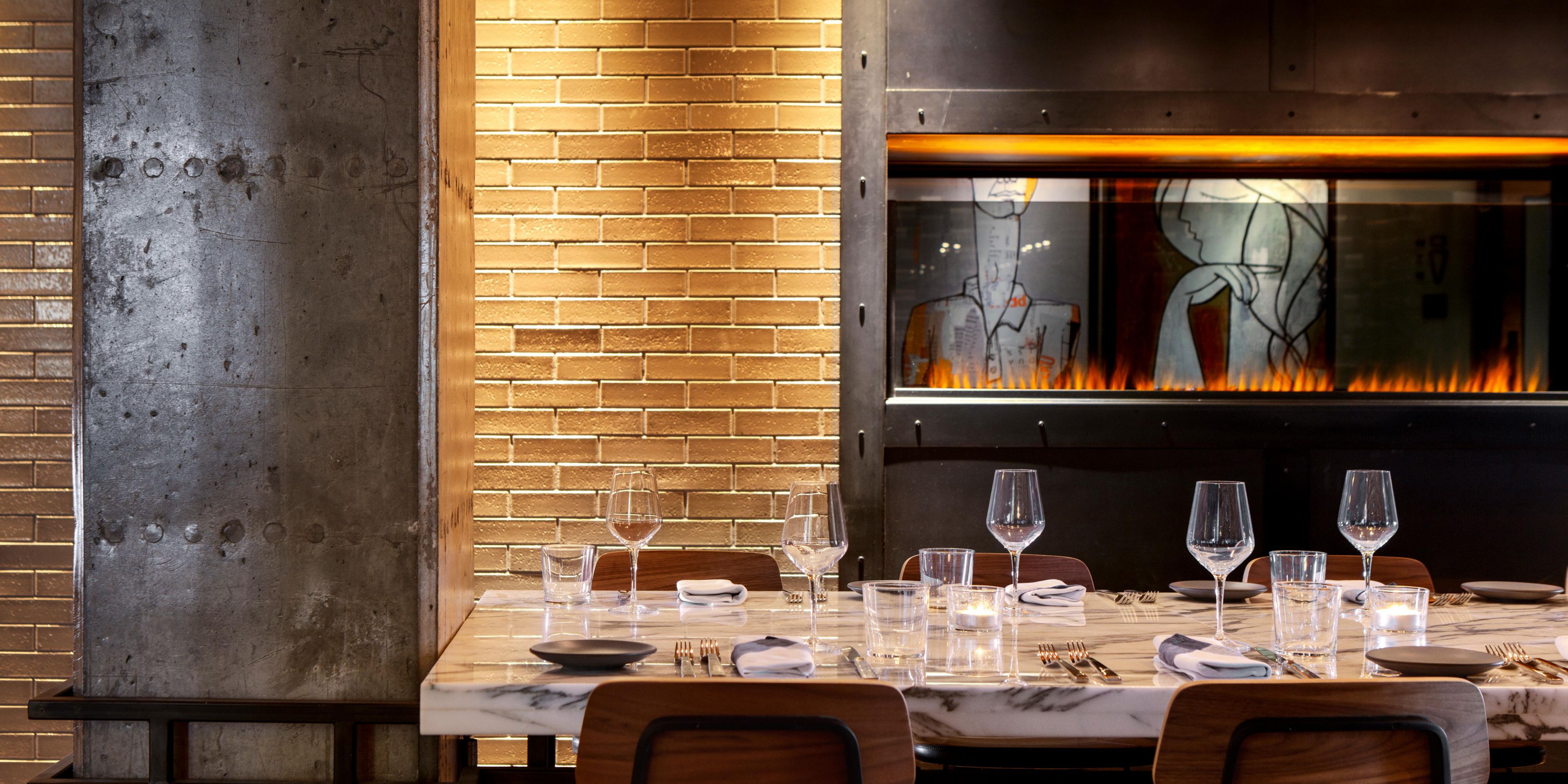 Groups of up to 12 can enjoy a unique dining experience at the communal Chef’s Table.