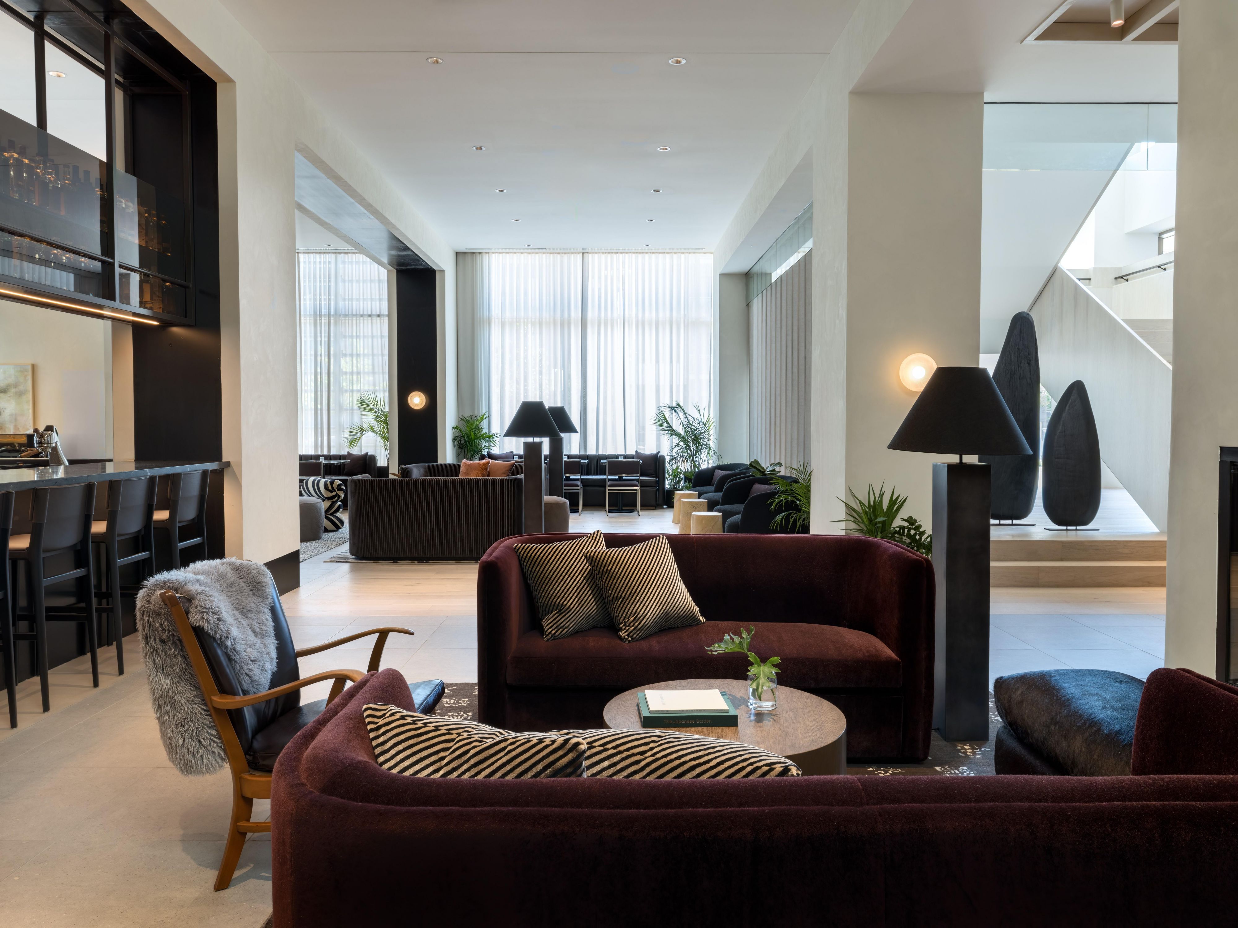 Lobby lounge seating area